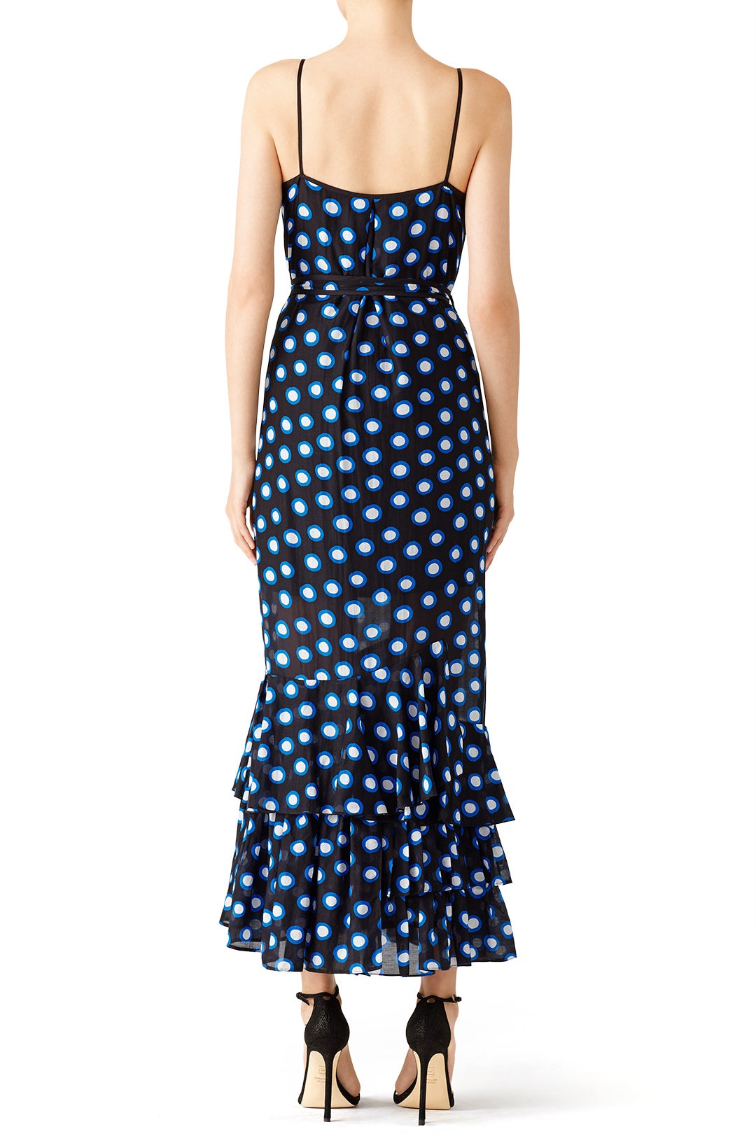 Ruffle Dotted Midi Dress by BOUTIQUE MOSCHINO 1