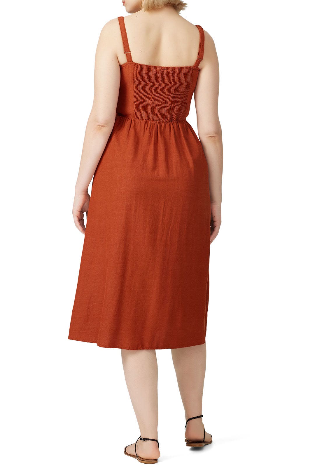 Button Down Midi Dress by JUNAROSE 2