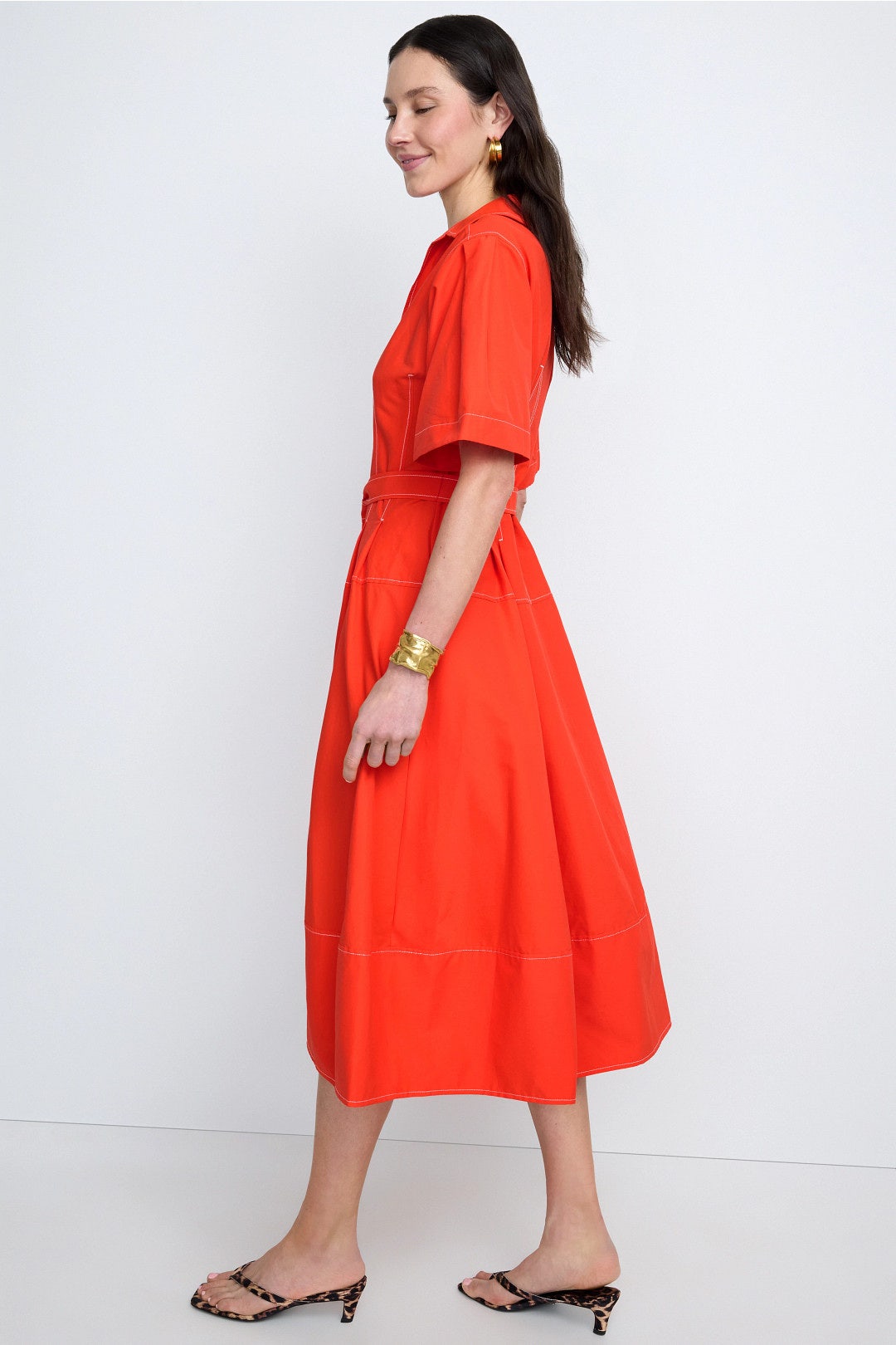 Meredith Cotton Midi Dress by SIMKHAI 1