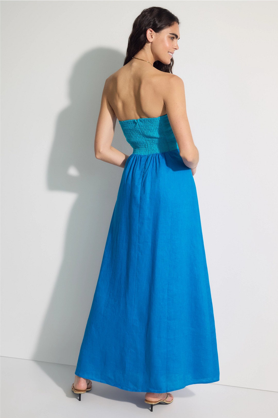 Melody Linen Maxi Dress by LUSANA 2