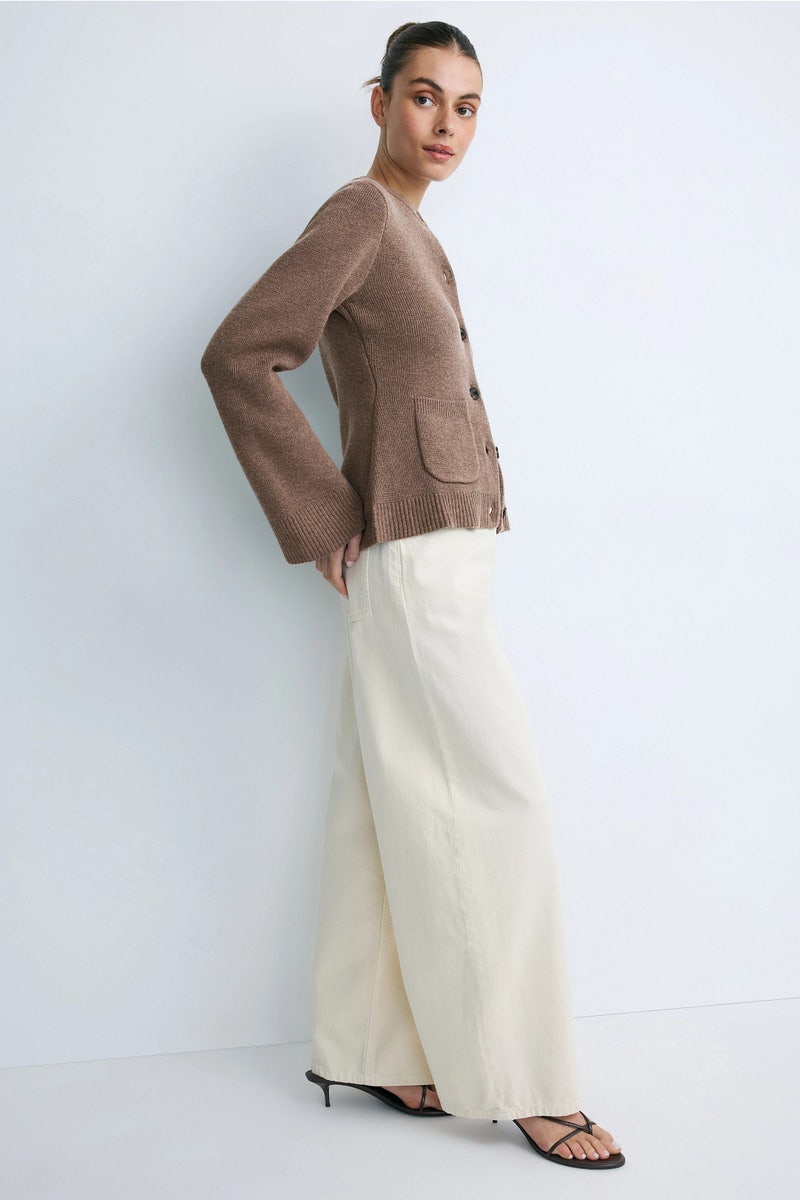 Eames Organic Cotton-Wool Button Cardigan by Modern Citizen - Photo 1