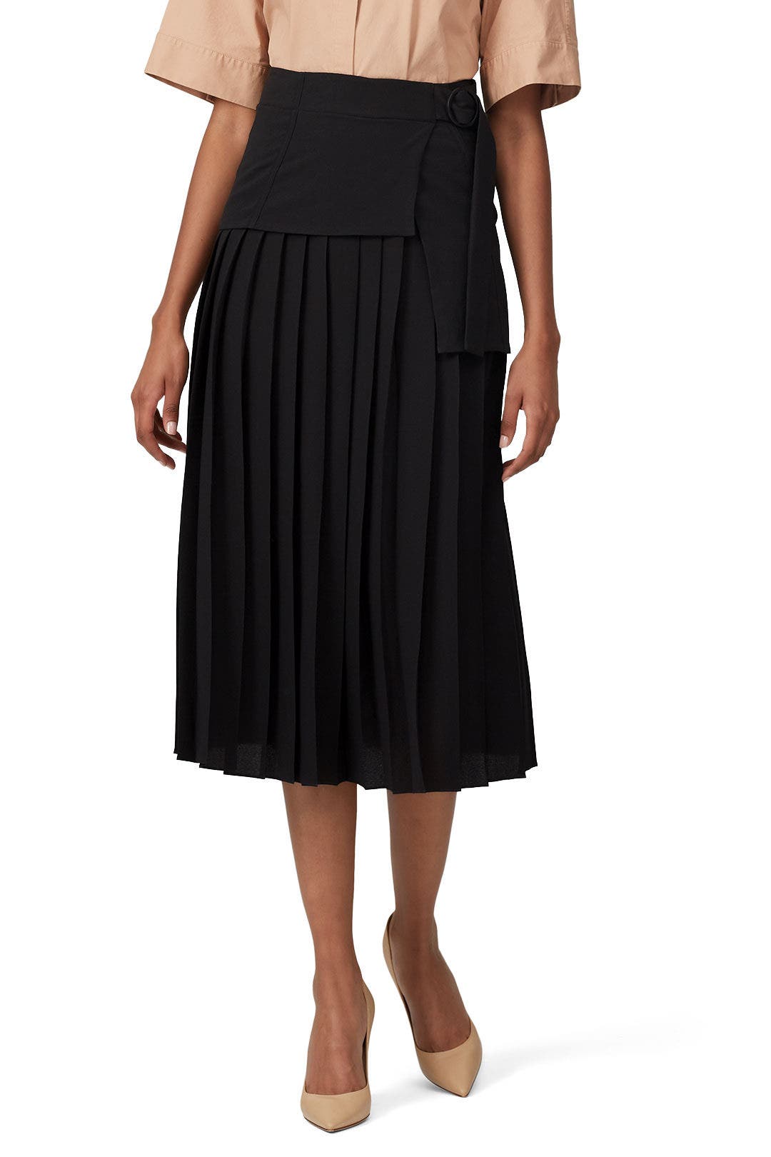 Side Tie Pleated Skirt by Victoria Victoria Beckham 1