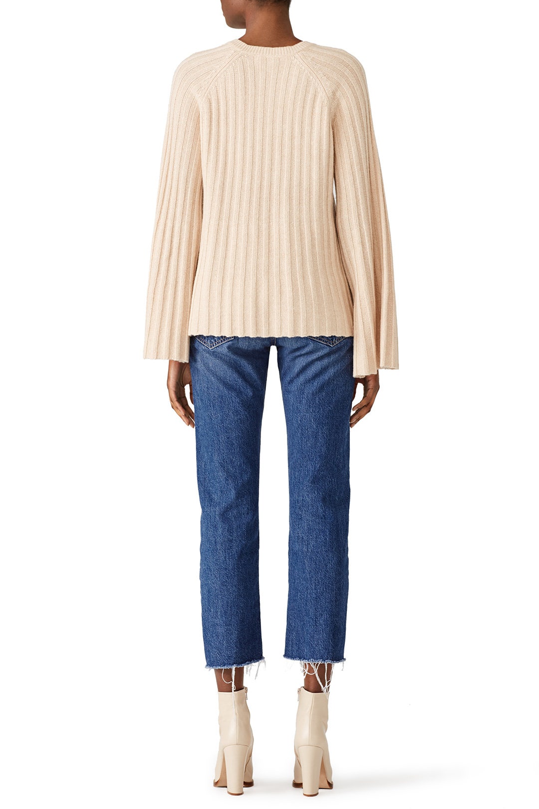 Camel Flounce Sweater by Elizabeth and James 1