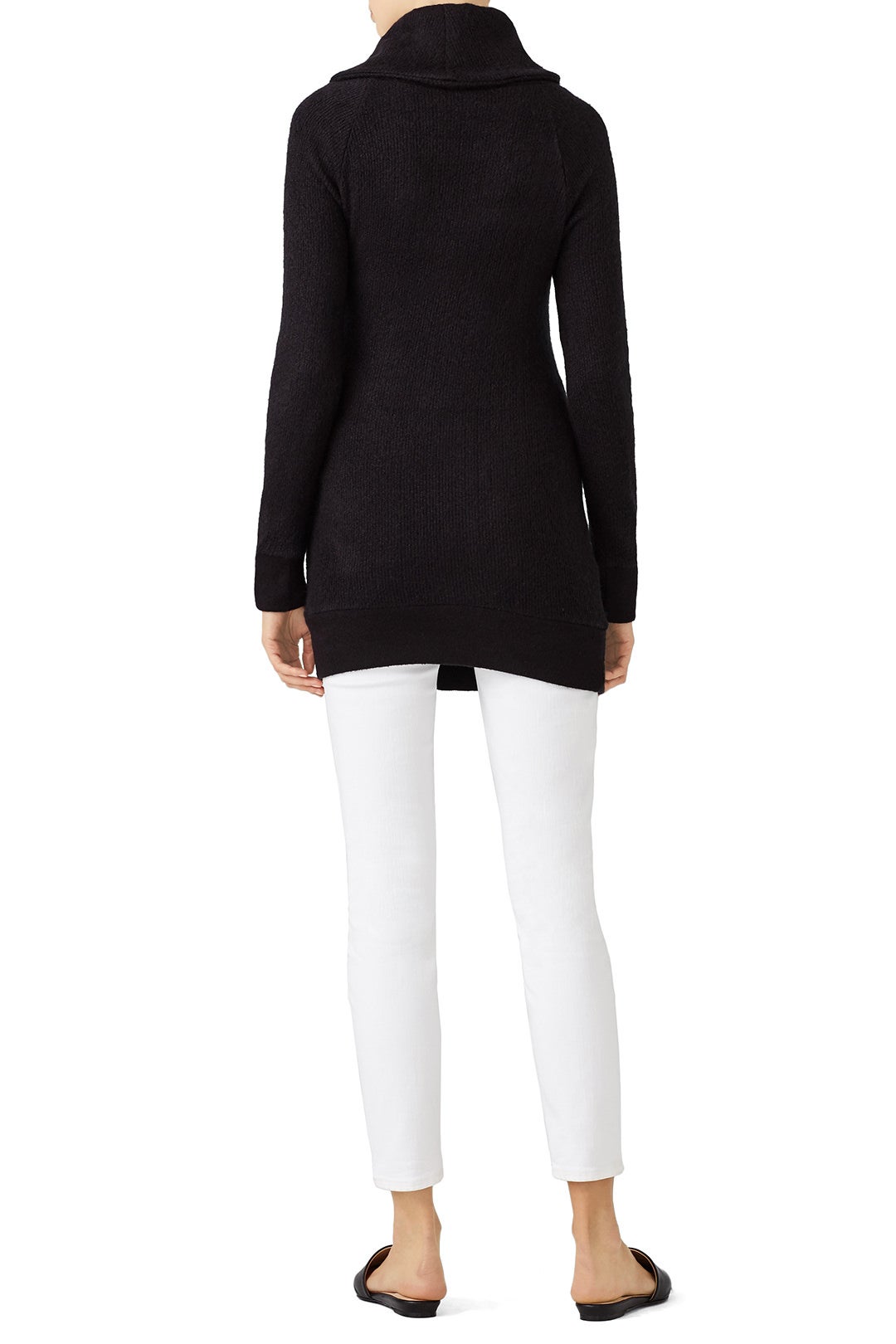 Black Cowl Maternity Sweater by Ingrid & Isabel 1