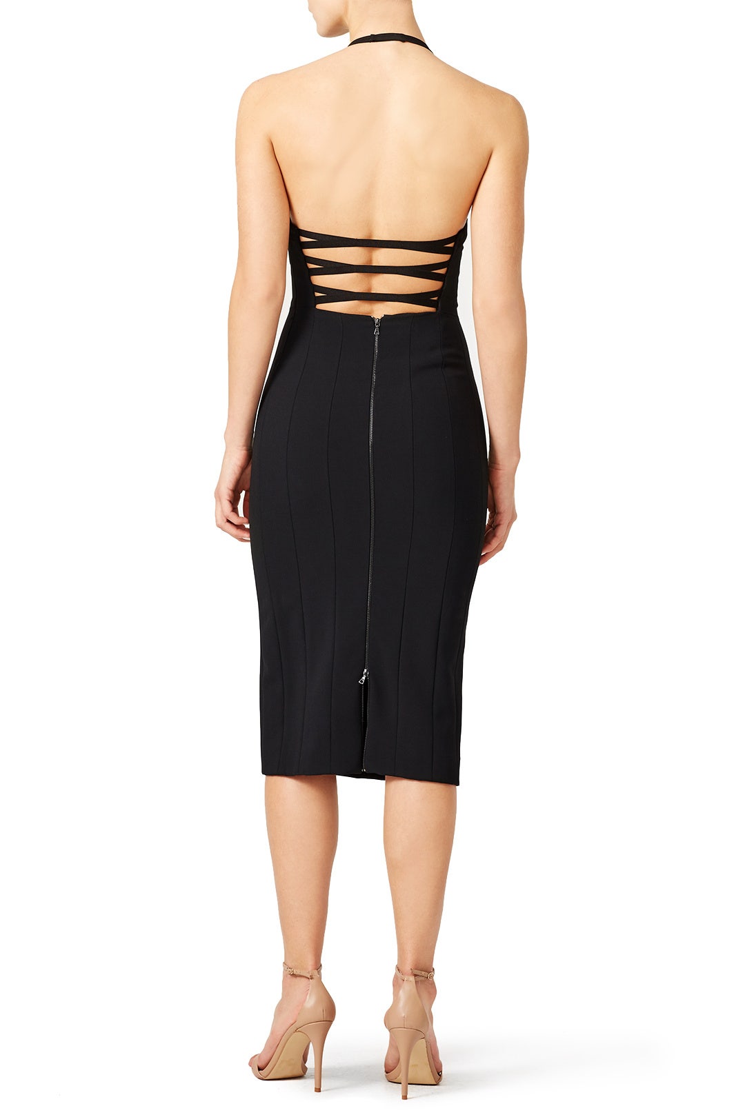 Black Scuba Crepe Dress by Narciso Rodriguez 2