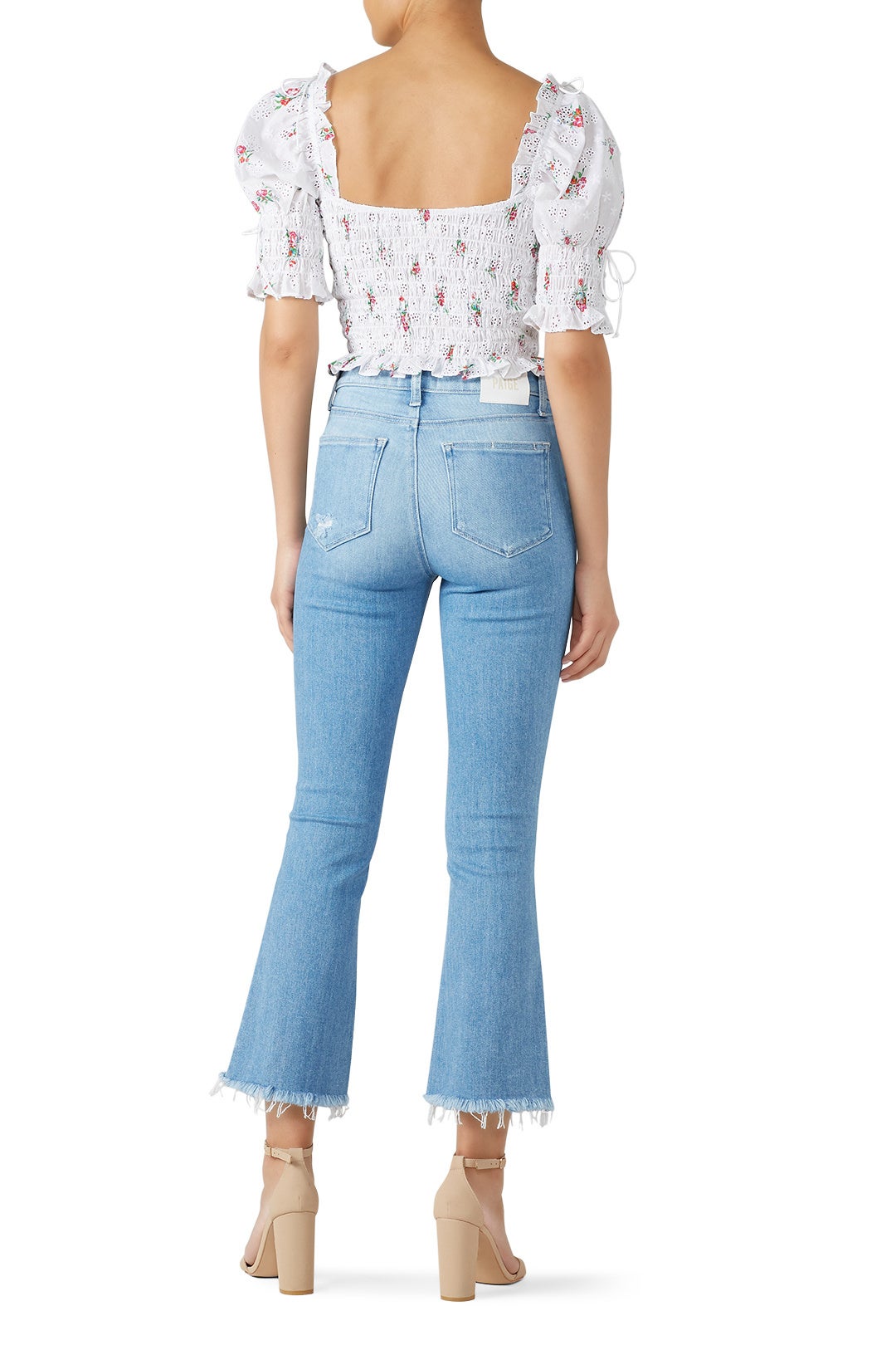Collete Crop Flare Jeans by PAIGE 2