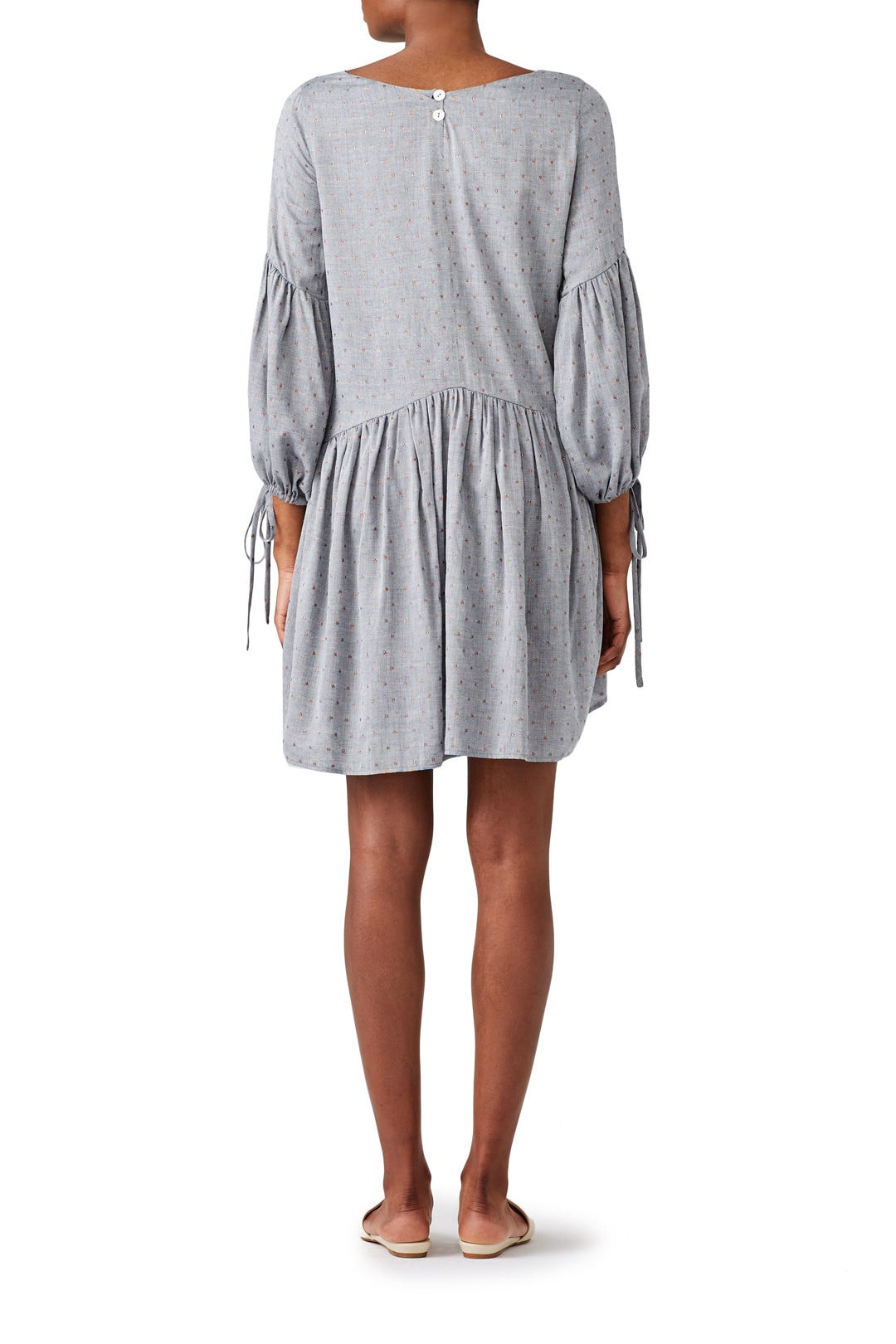 Copper Dot Maternity Dress by Paper Crown 1