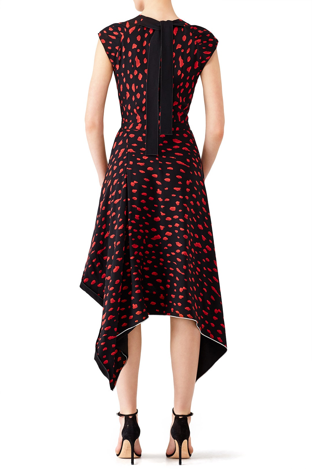 Red Leopard Georgette Dress by Proenza Schouler 1