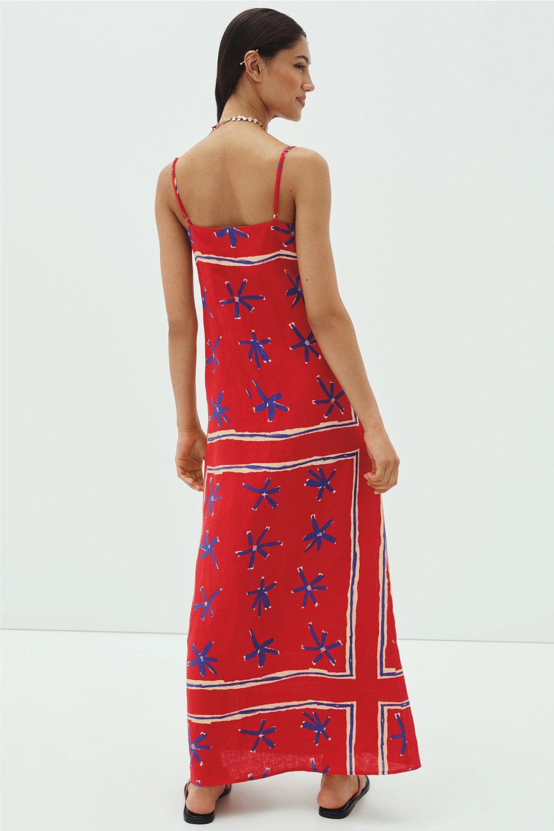 Laura Linen Maxi Dress by Staud 2