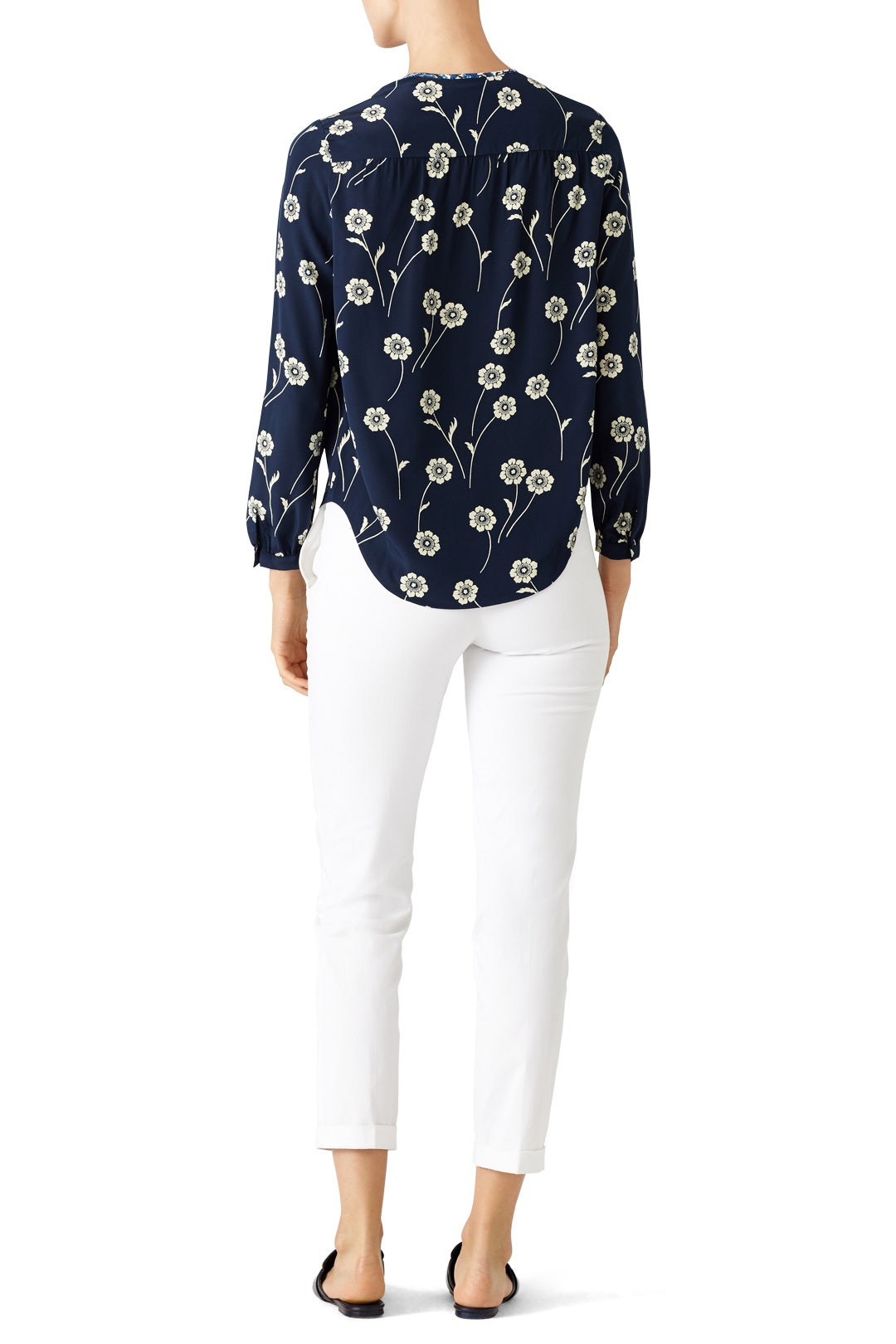 Midnight Tie Blouse by Derek Lam 10 Crosby 1