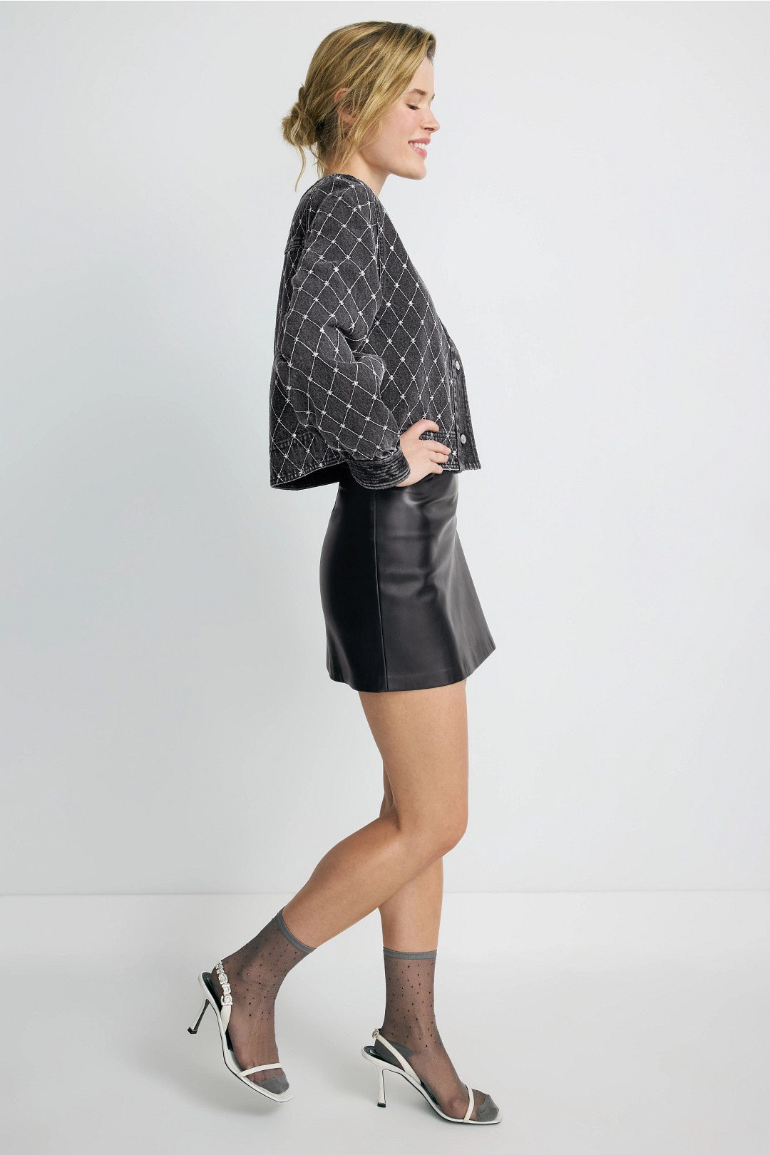 Diamond Stitch Jacket by LE JEAN 1