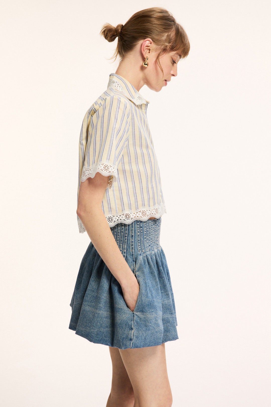 Roselle Striped Button Up by Sandro 1