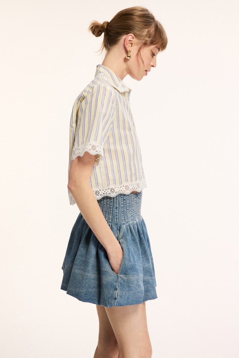 Roselle Striped Button Up by Sandro - Photo 1