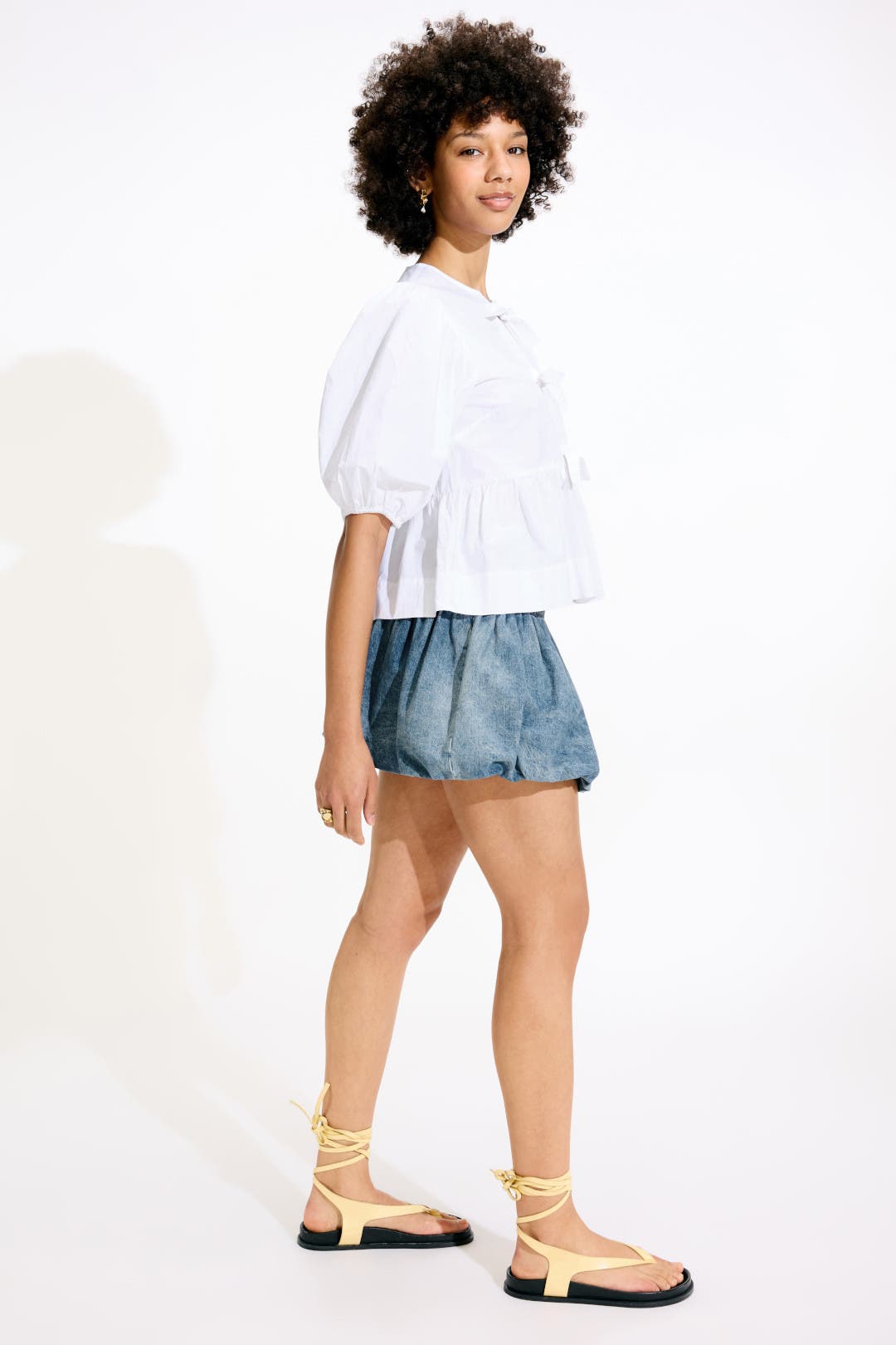 Oli Denim Bubble Skirt by Sea New York | Rent the Runway