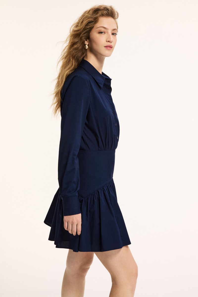 Blue Rocco Mini Dress by Staud - Photo 1