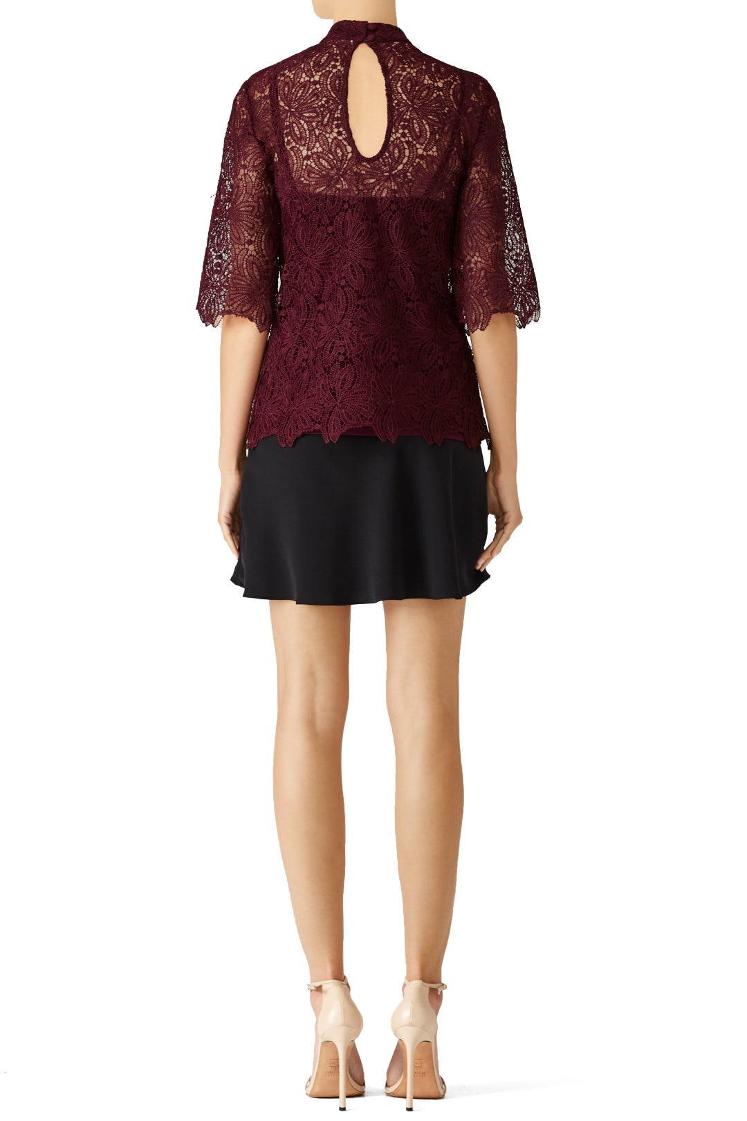 Burgundy Janice Top by Trina Turk 2