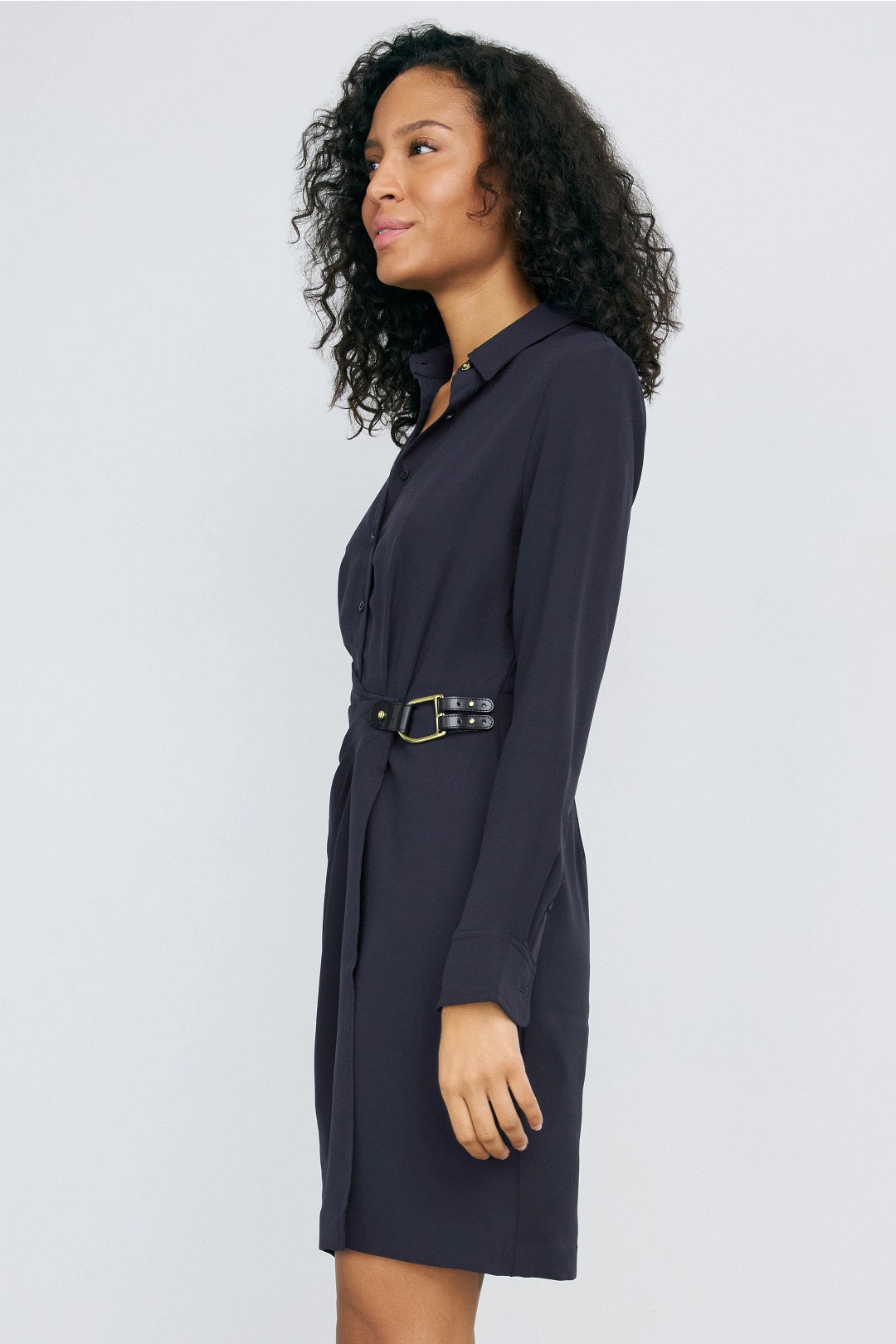 Jersey Collared Navy Dress by Lauren Ralph Lauren 1