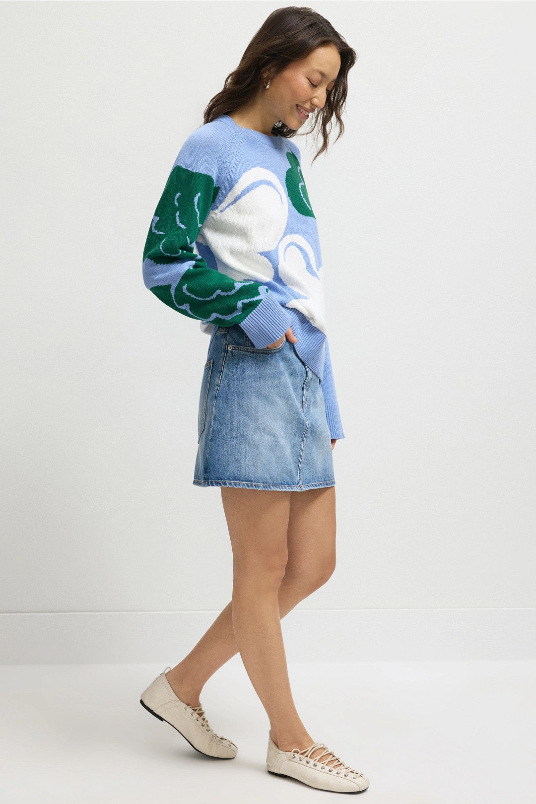 Floral Knitted Pullover by Marimekko 1