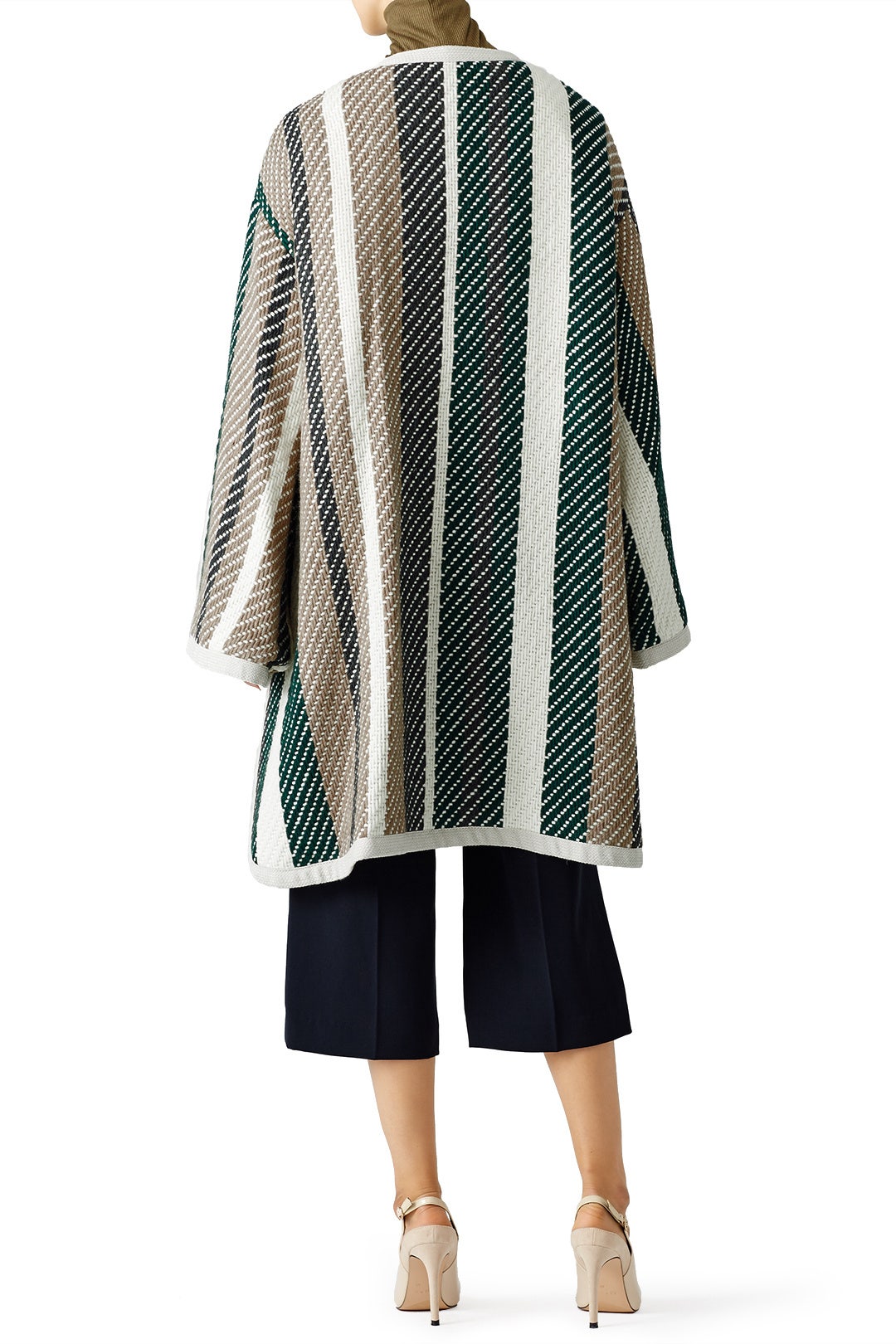 Oversize Stripe Blanket Coat by See by Chloé 1
