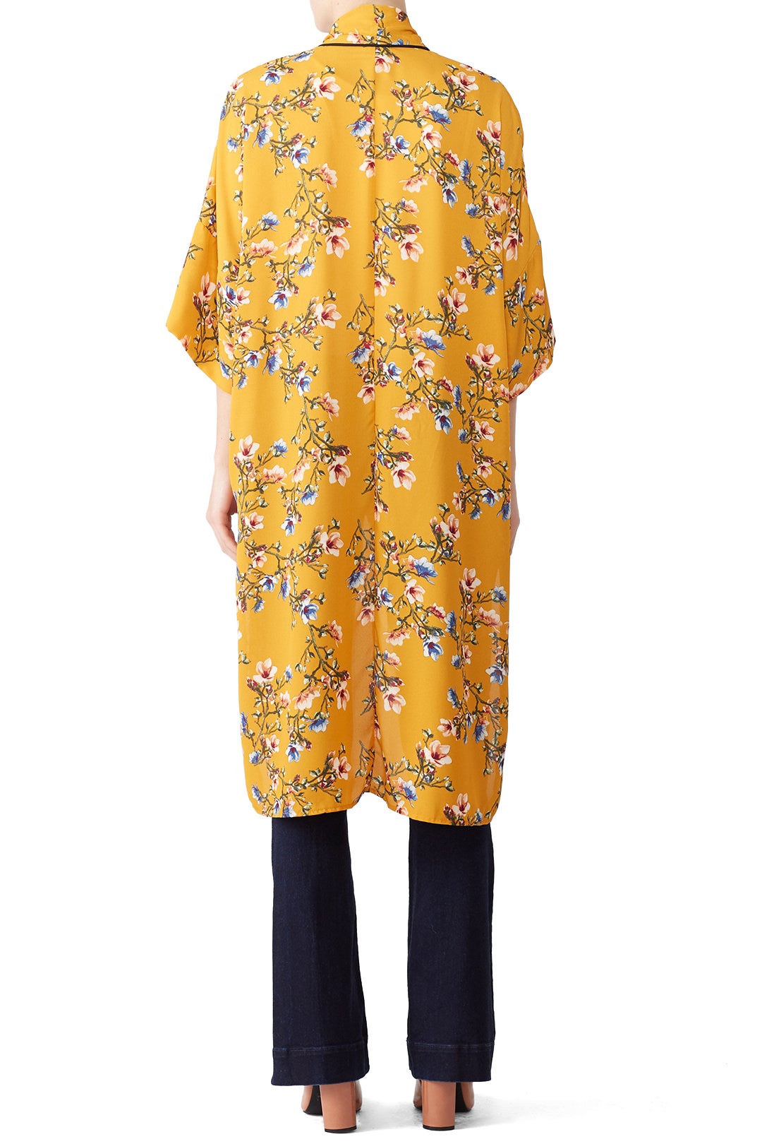 Floral Long Kimono by B Collection by Bobeau 2