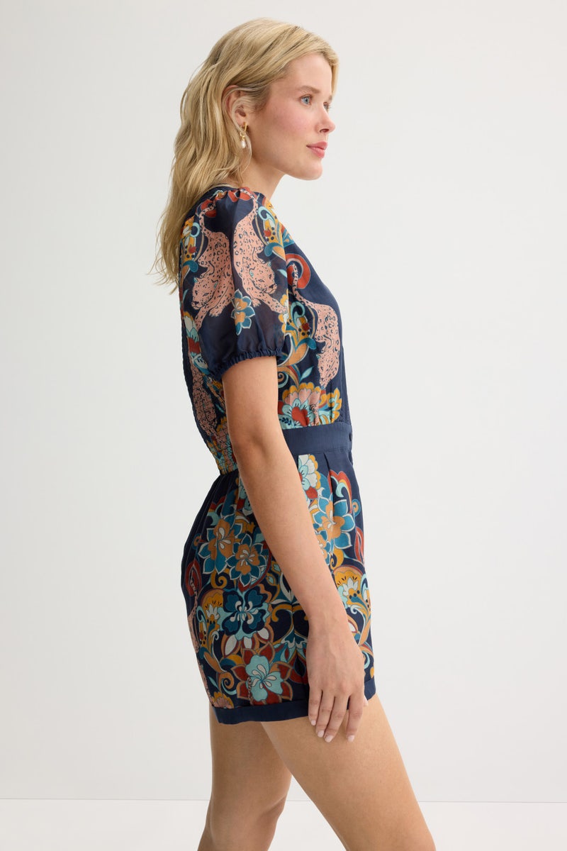 Anya Cosmic Cheetah Romper by Caballero - Photo 1