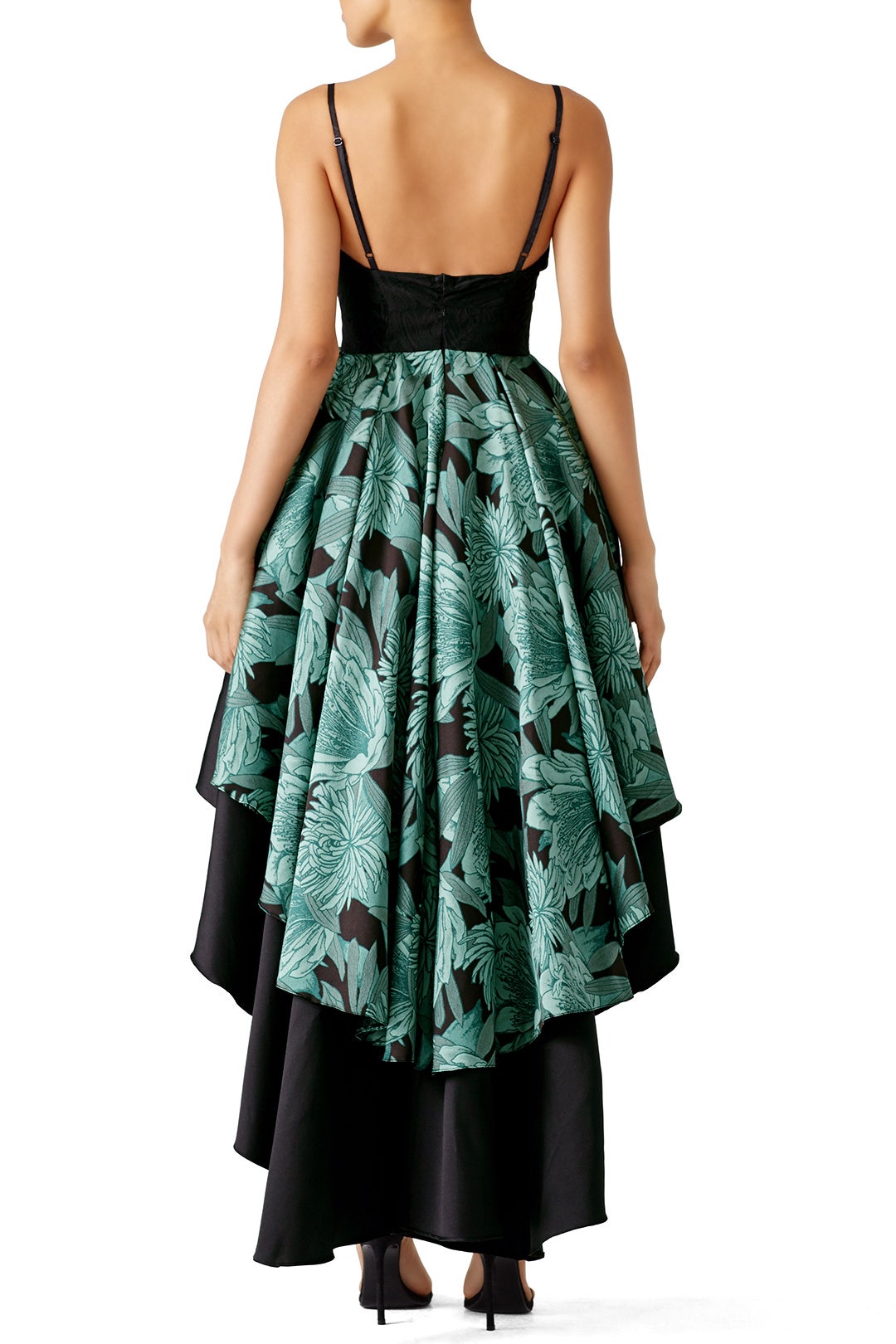 Green Mixed Media Gown by Christian Pellizzari 1