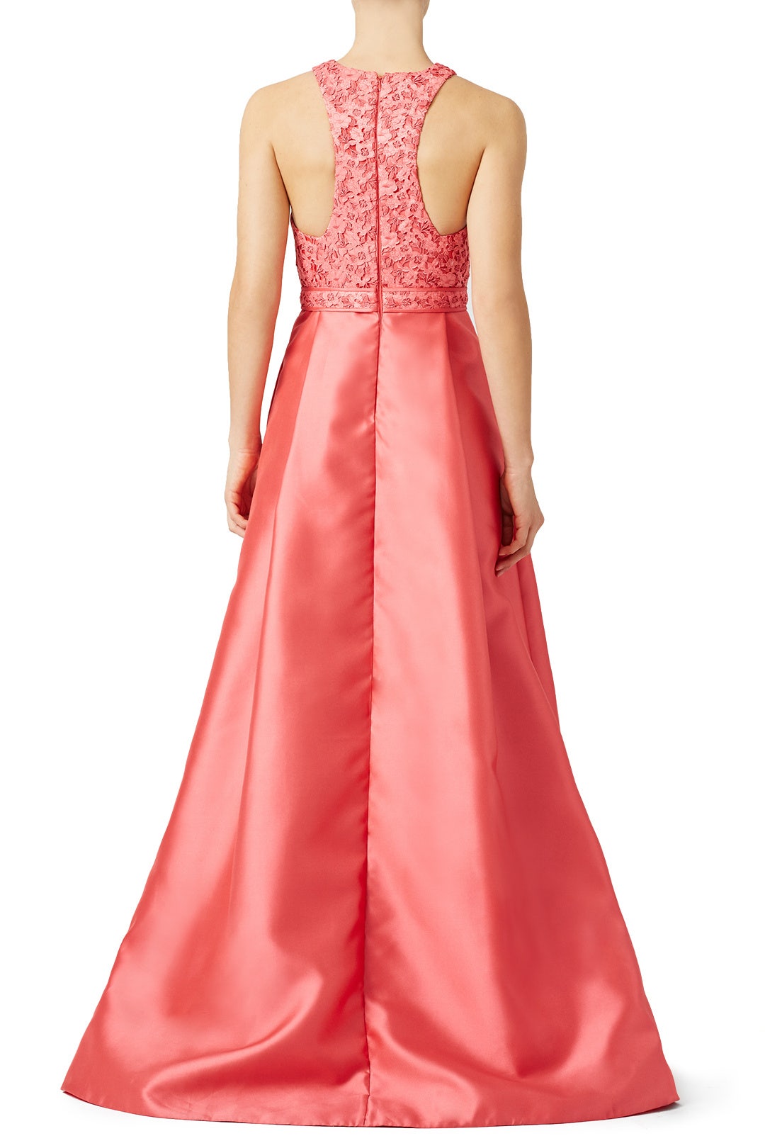 Coral Wave Gown by ML Monique Lhuillier 1