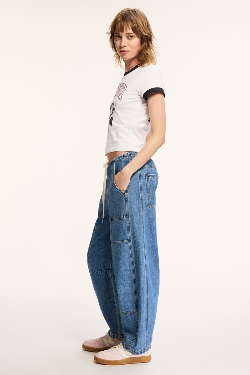 Drawstring Barrel Jeans by BLANKNYC - Photo 1