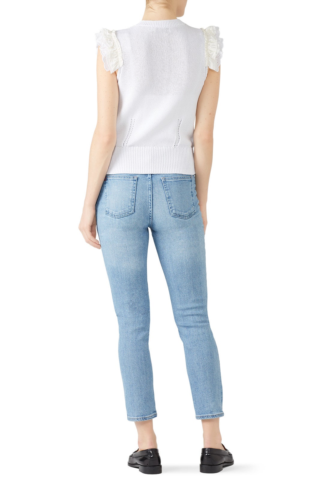 Broderie Anglaise Sleeveless Sweater by Coach 2