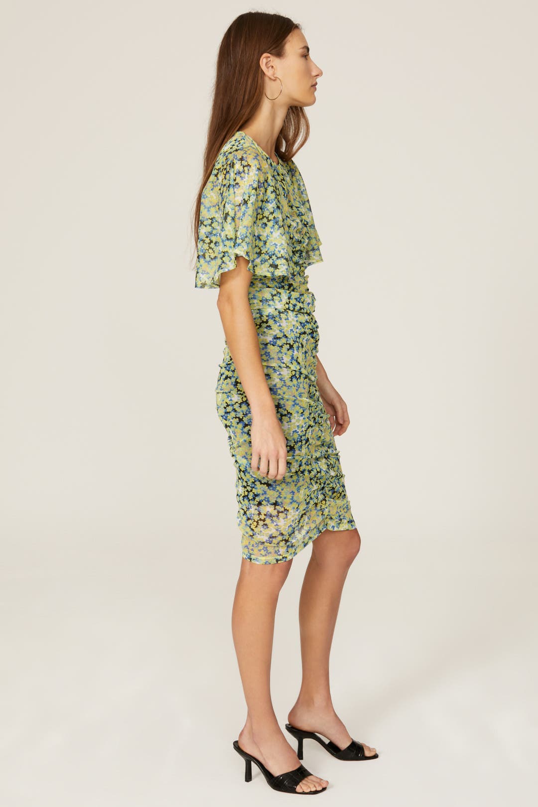 Ruched Mesh Dress by Saunders x RTR | Rent the Runway