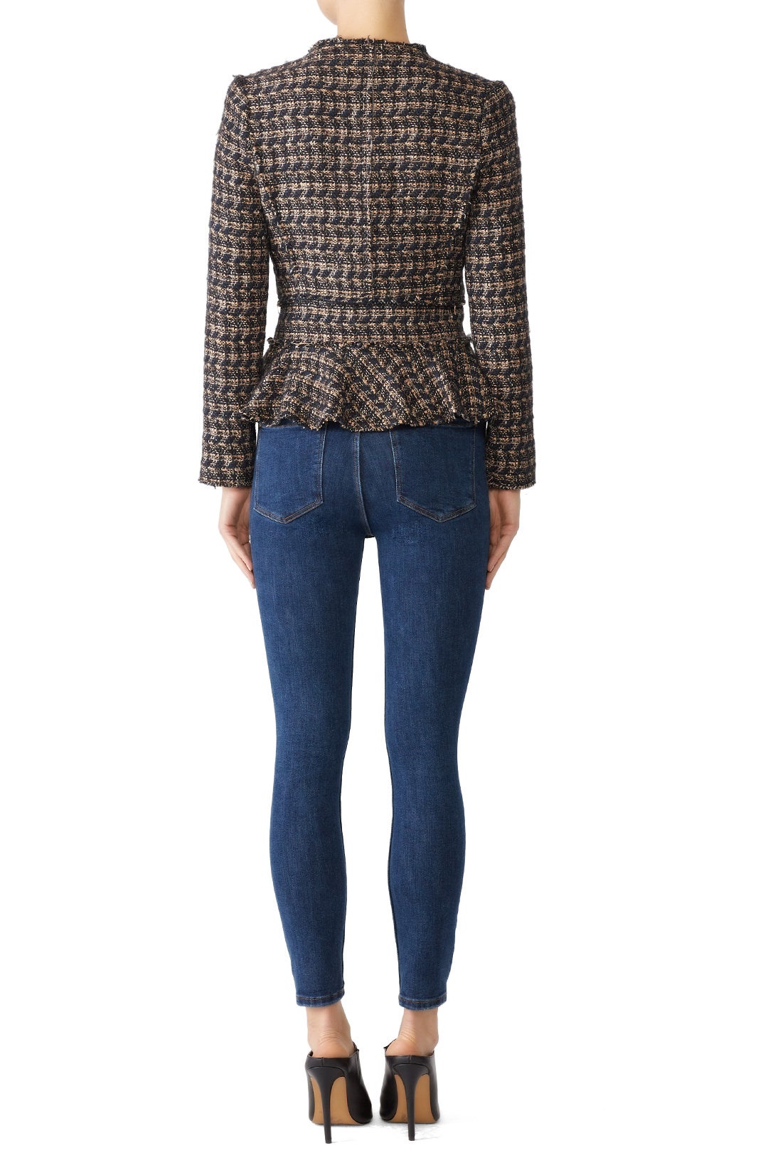 Ruffled Multi Tweed Jacket by Rebecca Taylor NYC 1