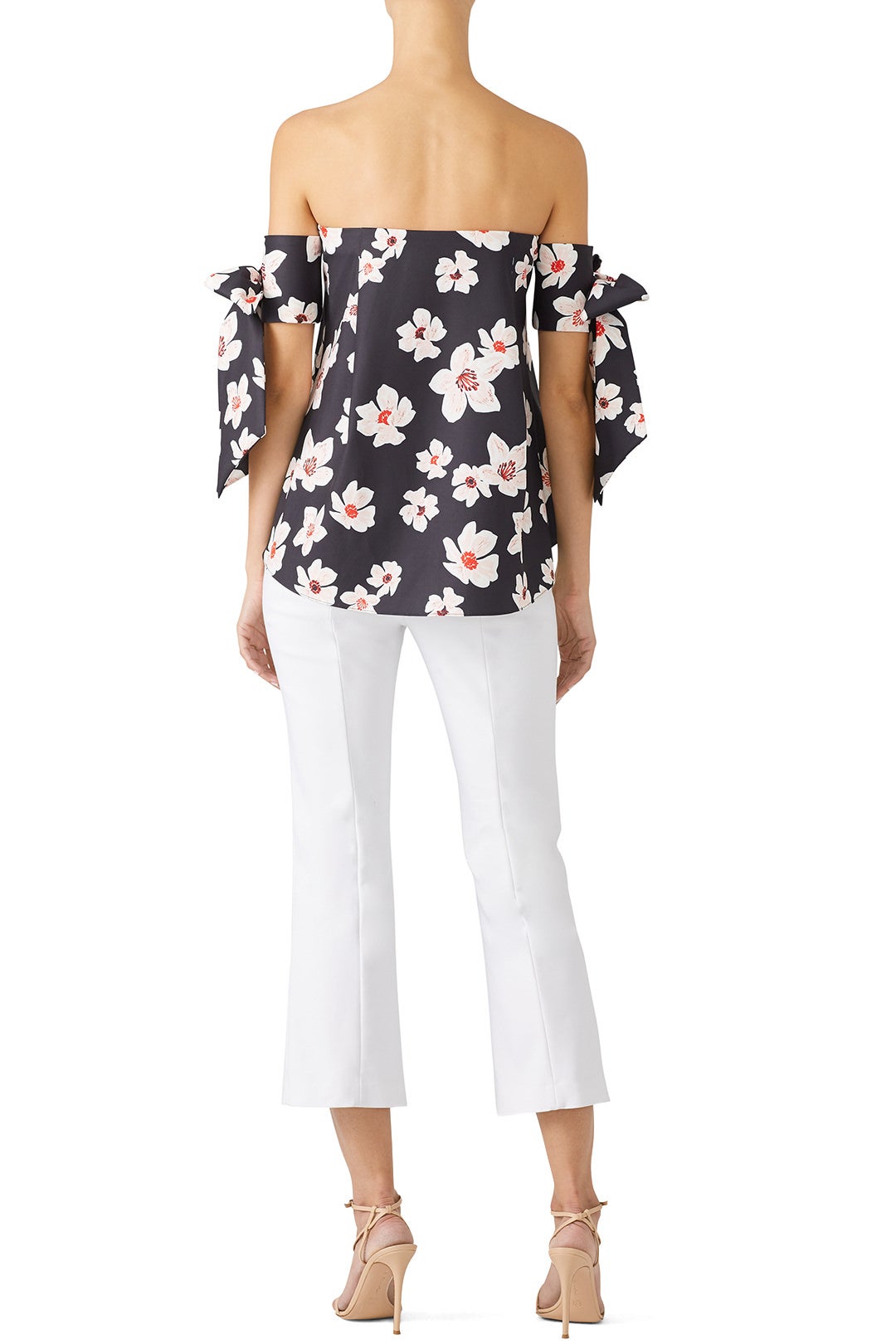 Floral Off Shoulder Tie Top by SACHIN BABI 2