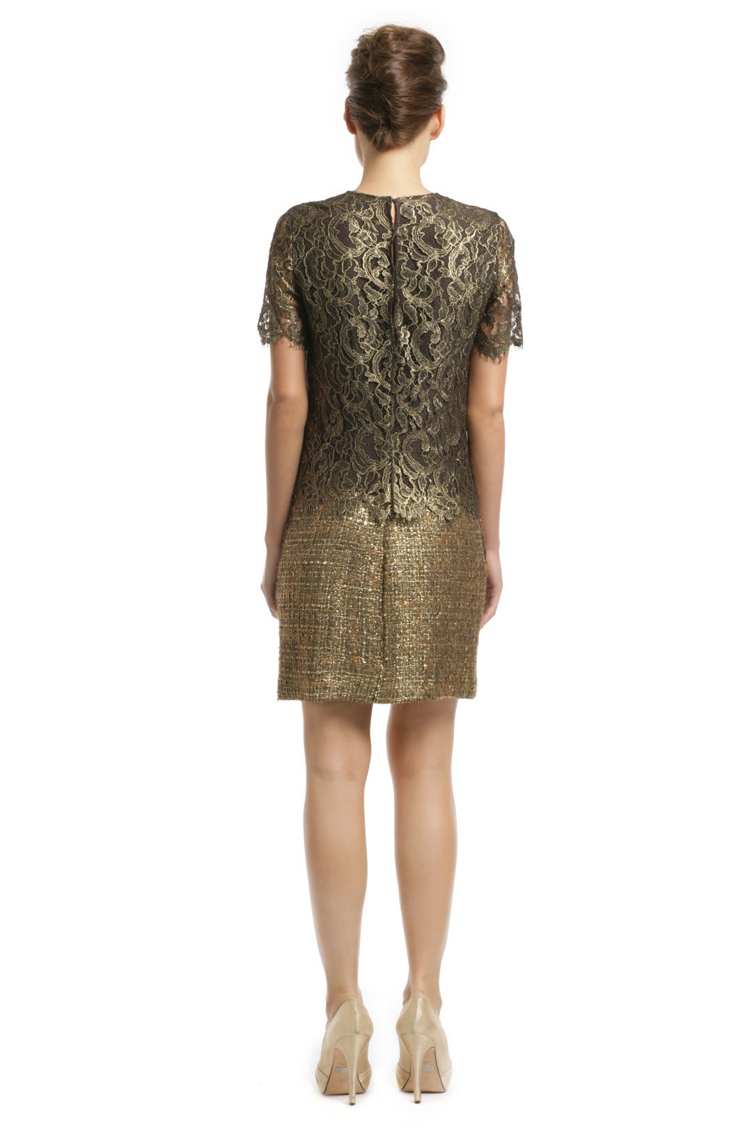Gold Speck Tweed Dress by ADAM | Rent the Runway Gold Speck Tweed Dress by ADAM | Rent the Runway