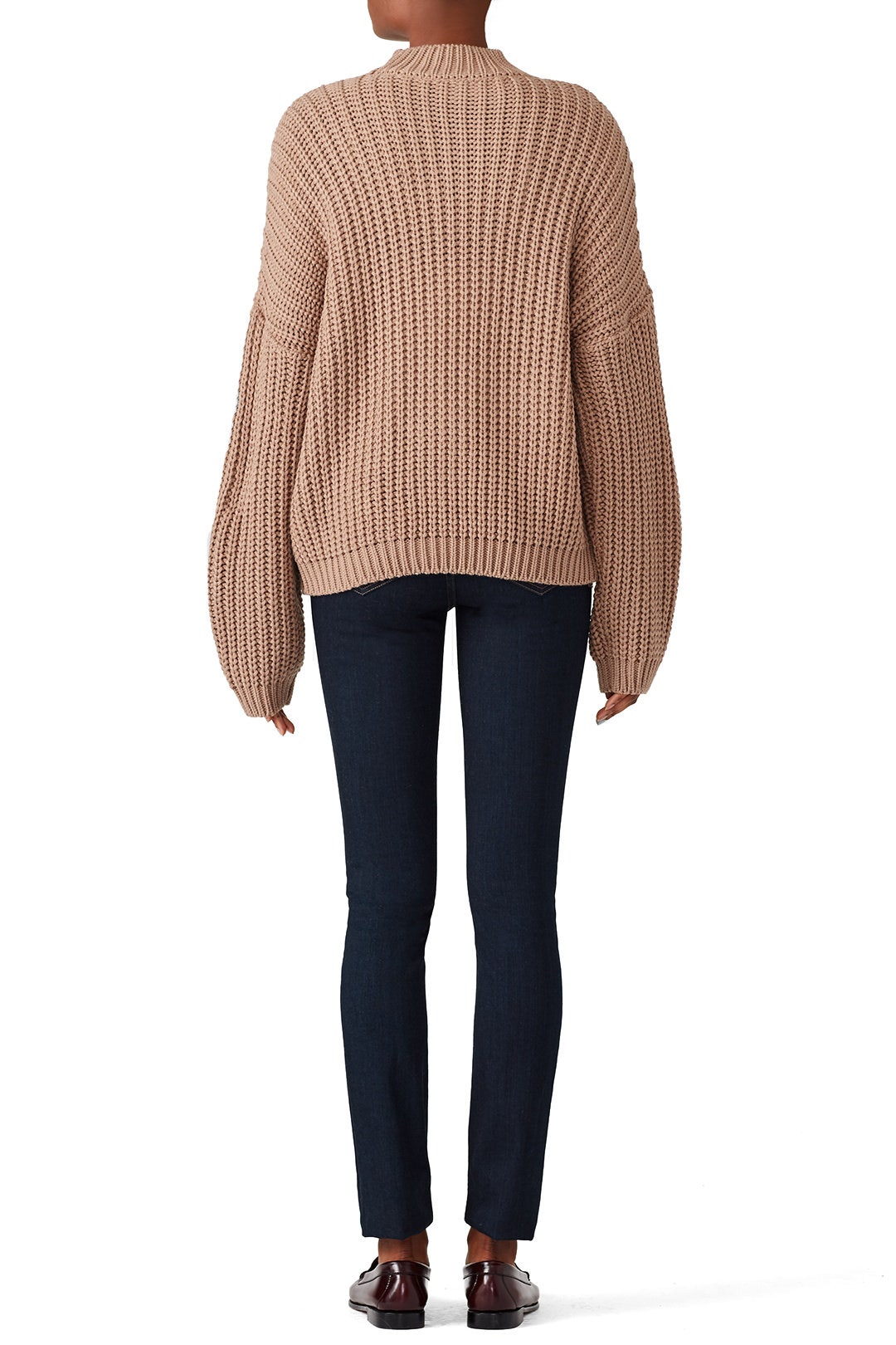 Cable Mock Neck Sweater by EVIDNT 2