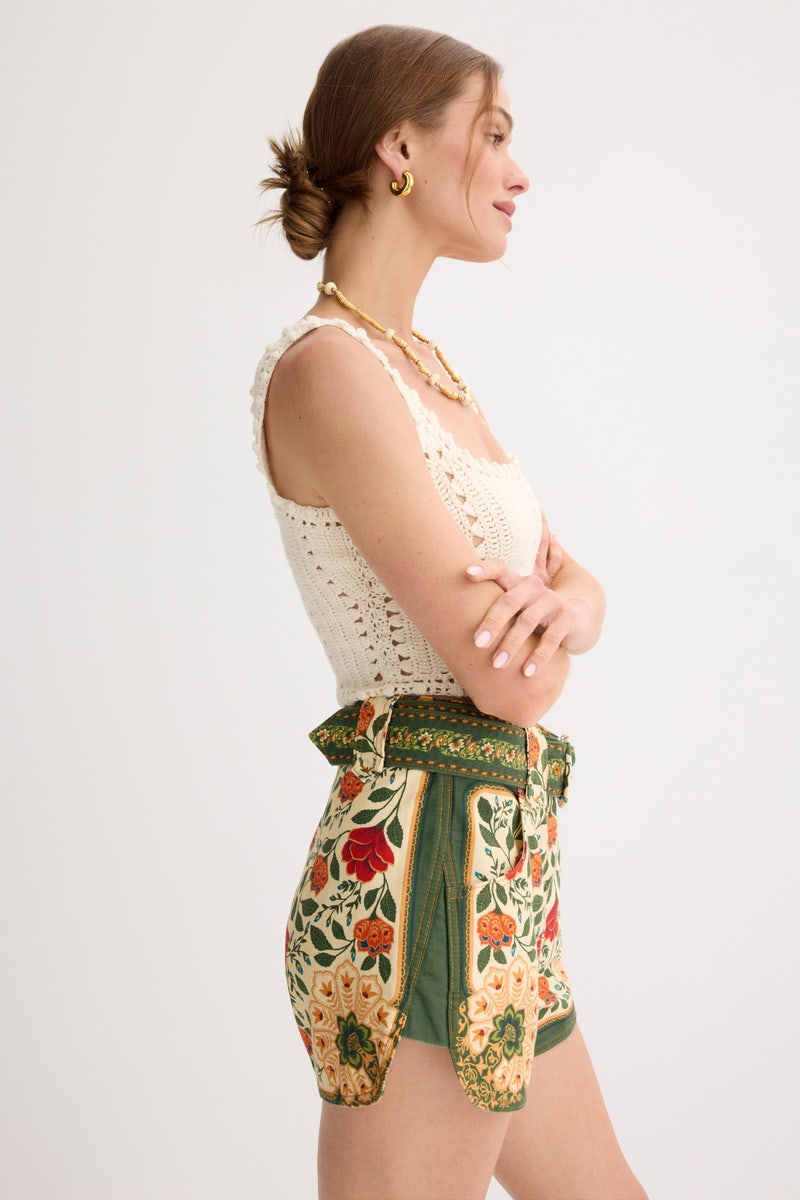 Sand Garden Tapestry Shorts by FARM Rio - Photo 1