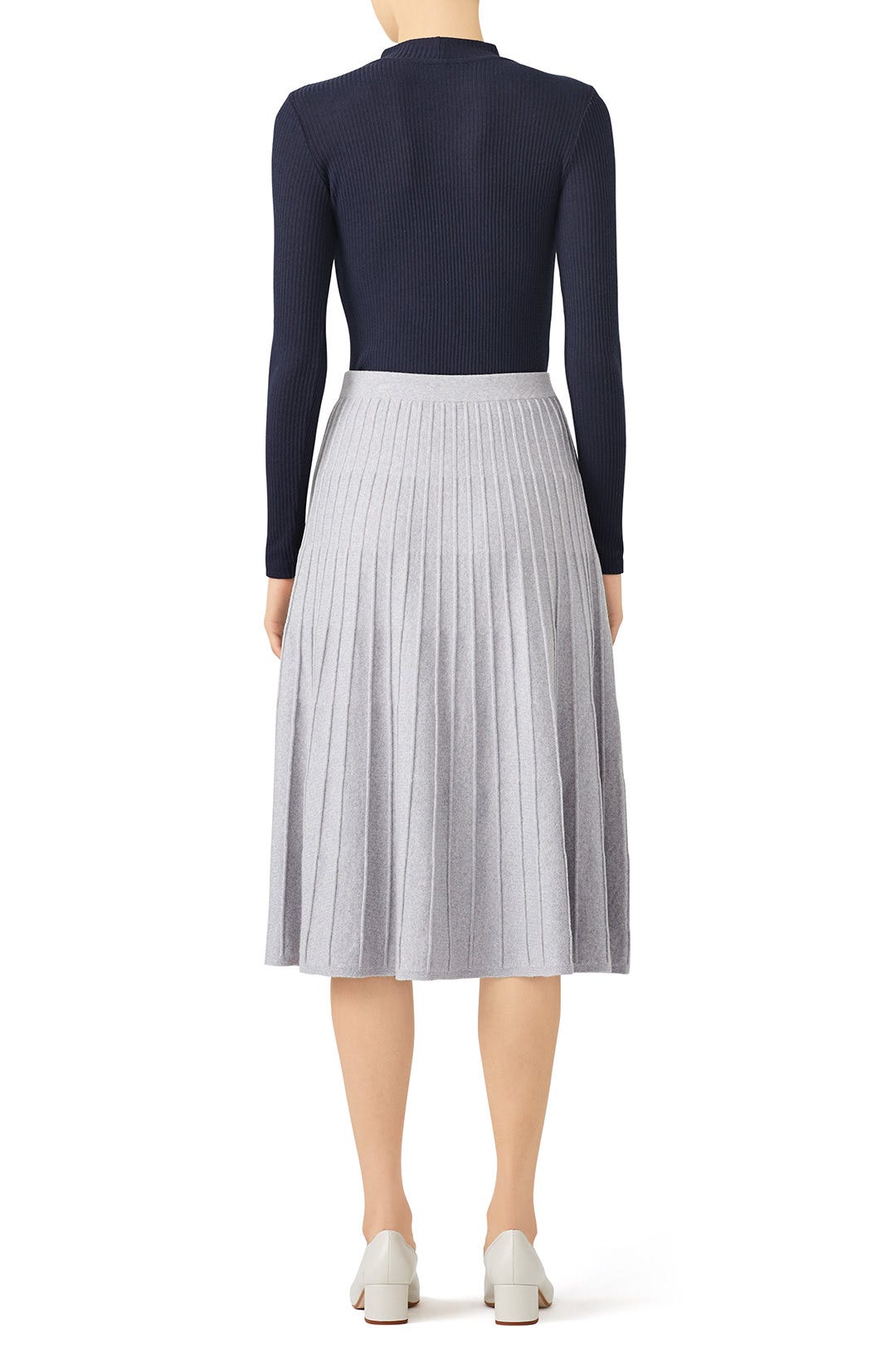 Tin Grey Knit Skirt by Jason Wu 1