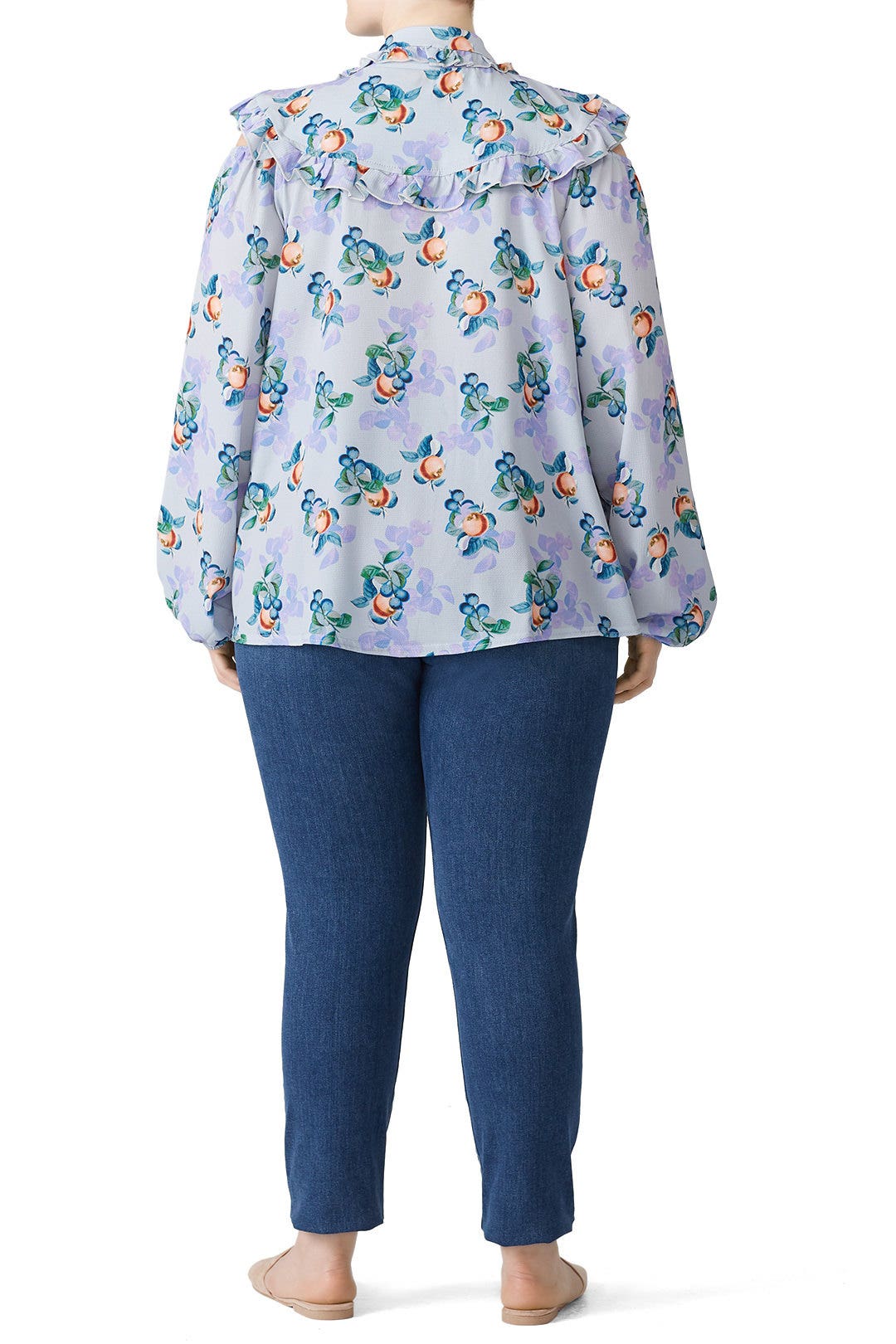 Peach Print Blouse by LOST INK 2
