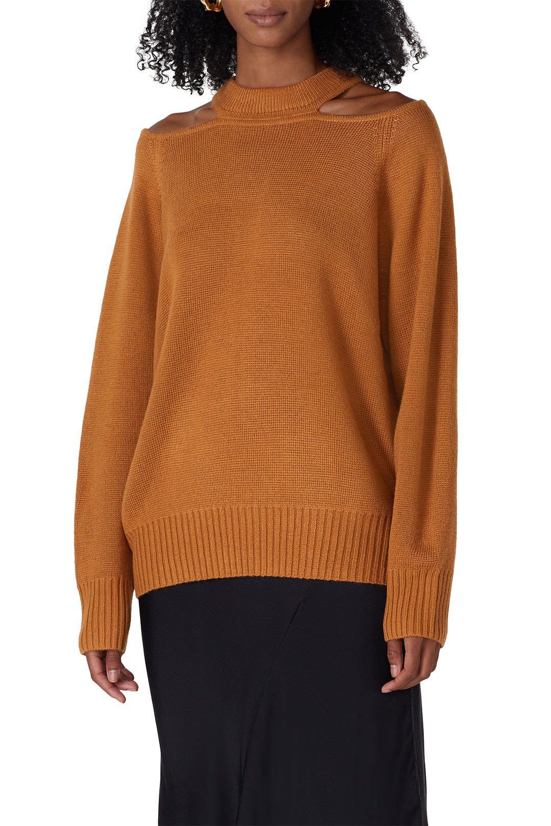 Camel Cold Shoulder Sweater by Jason Wu x RTR 1