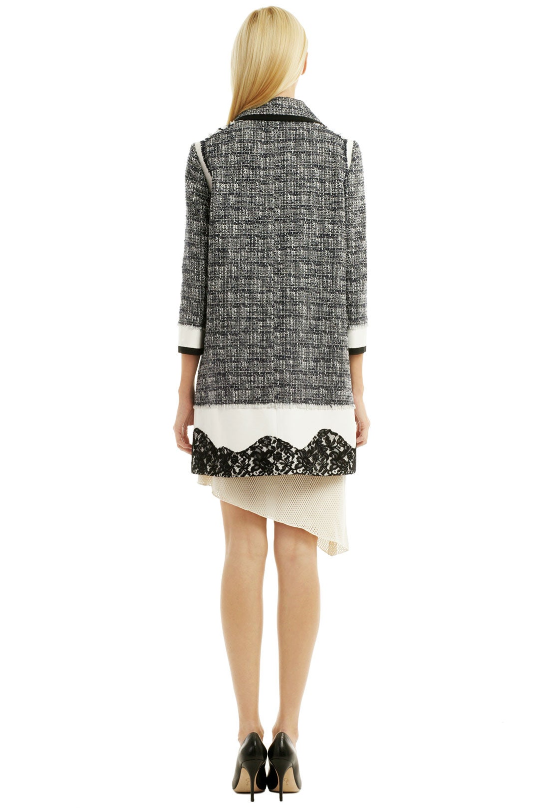 Mixed Media Twill Coat by Peter Som 1