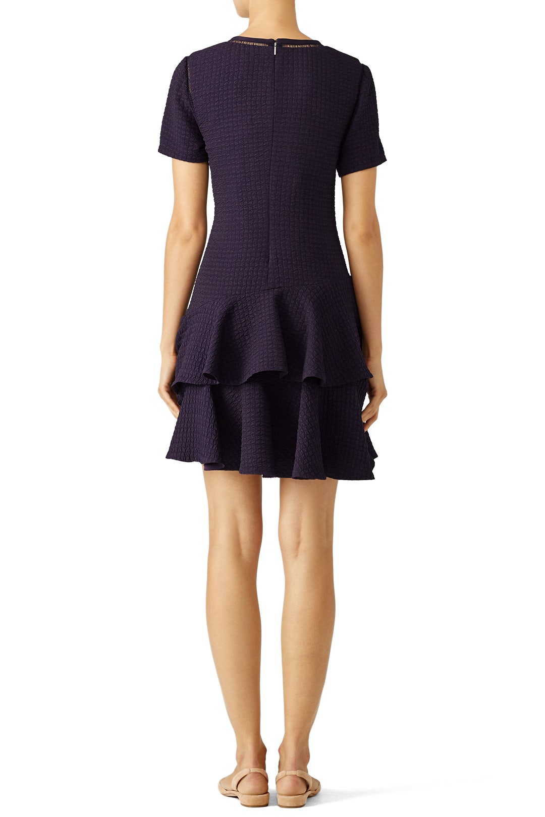 Navy Tiered Dress by Rebecca Taylor NYC 1