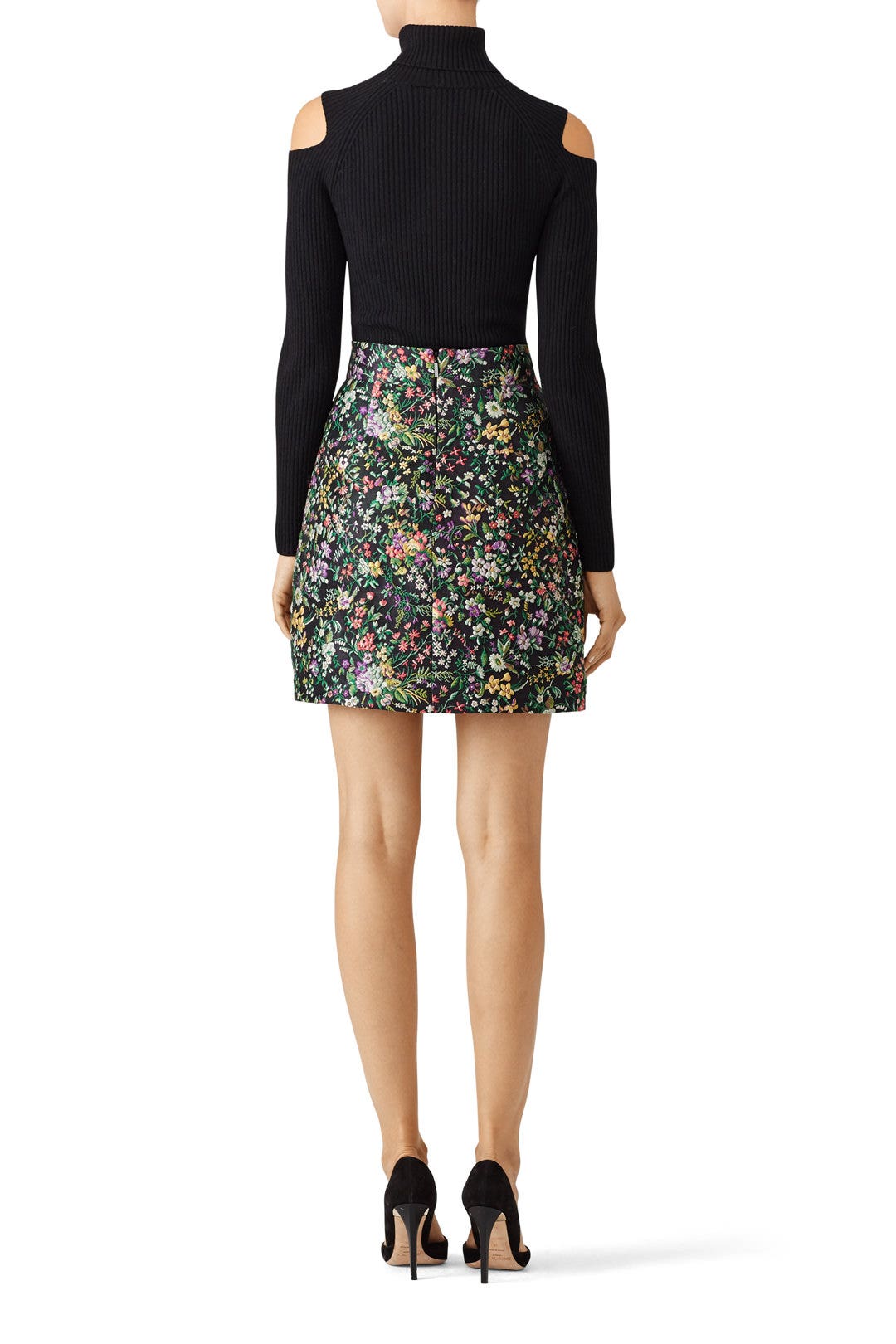 Floral Jacquard Skirt by Tibi 1