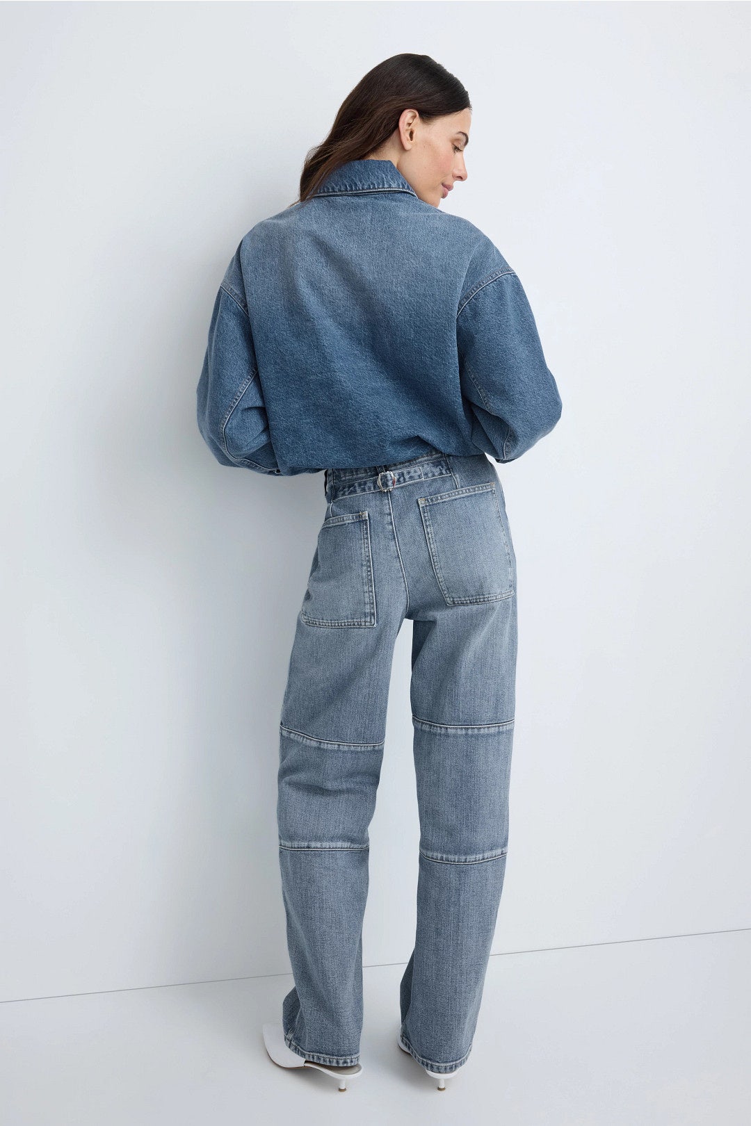Classic Wash Denim Fischer Jeans by Tibi 2