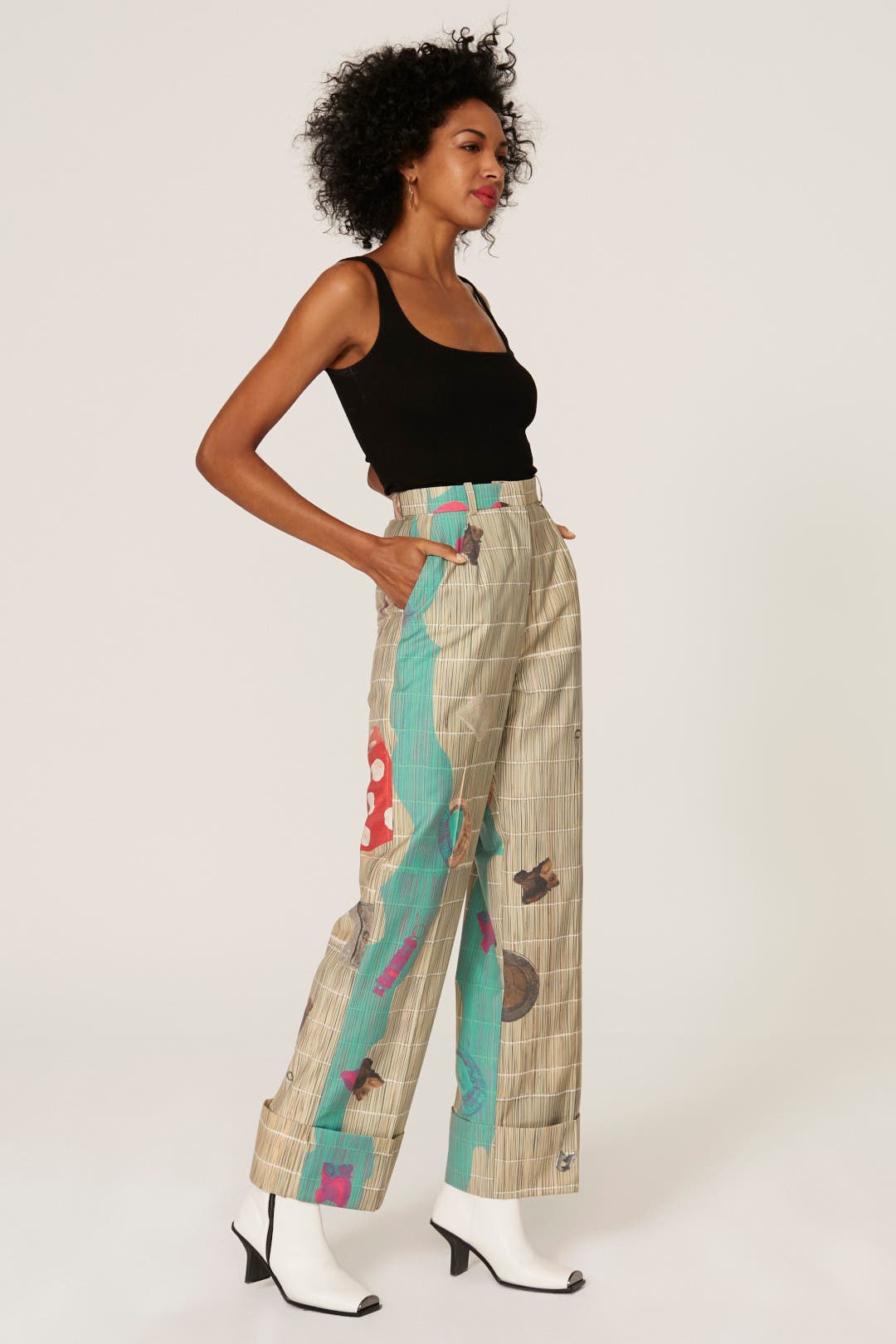Sangoma Wide Leg Trousers by Thebe Magugu | Rent the Runway