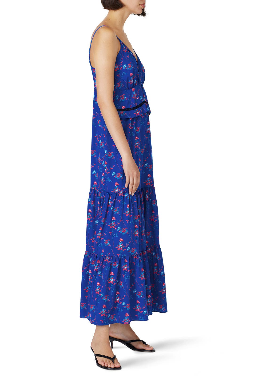 Blue Floral Wide Leg Jumpsuit by Thakoon x RTR | Rent the Runway