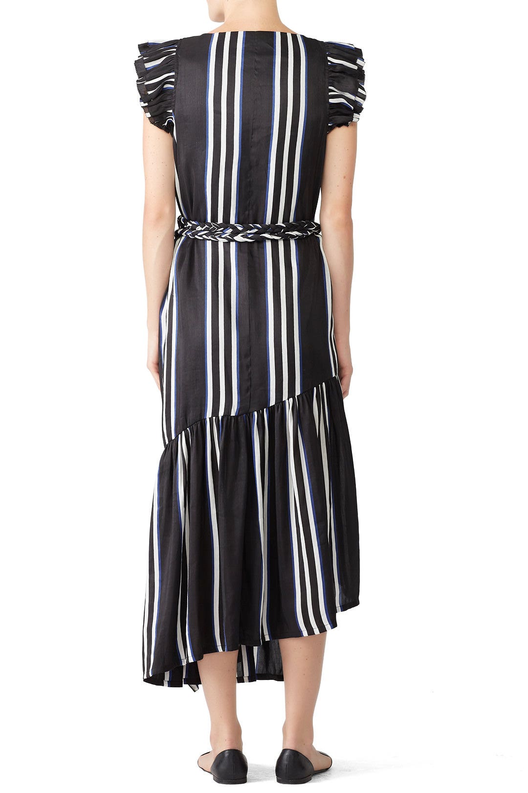 Costa Del Sol Ruffle Wrap Dress by Apiece Apart 1