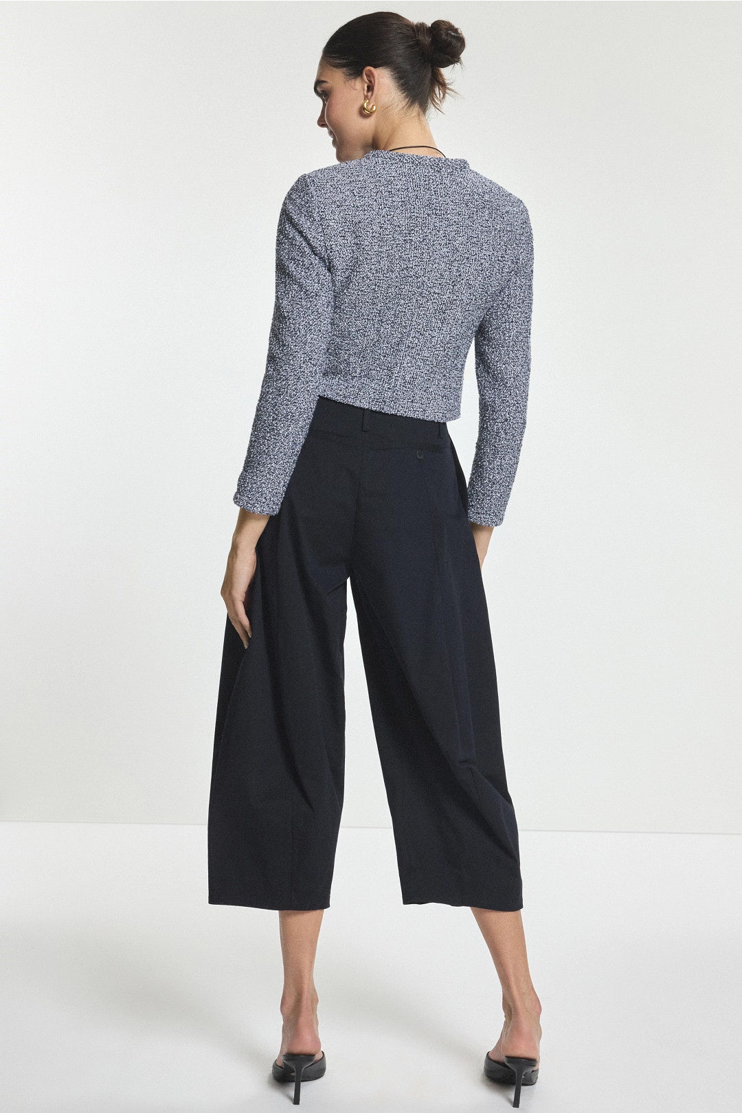 Collarless Tweed Jacket by MICHAEL KORS 2