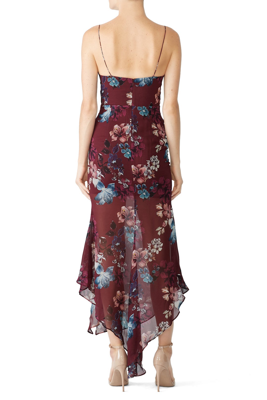 Burgundy Floral Dress by Nicholas 1