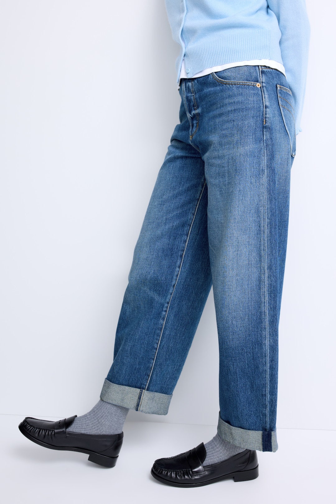 Gigi Barrel Paris Texas Turn Up Jeans by Rolla's 1