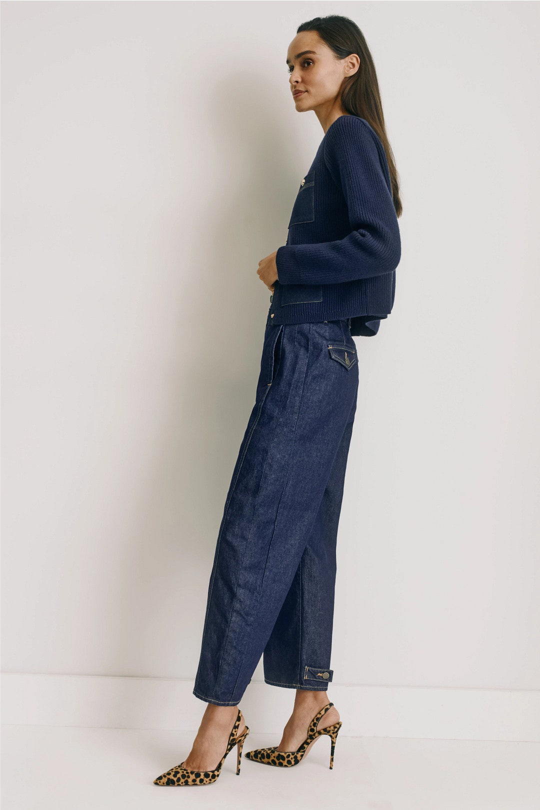 Ryder High Rise Barrel Leg Jeans by Veronica Beard 1