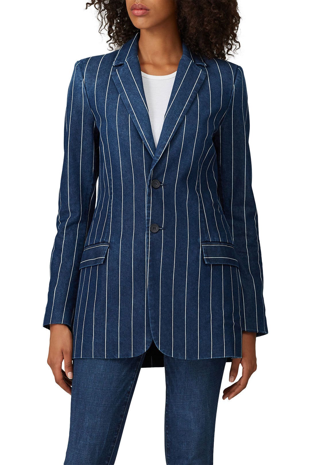 The Striped Calla Blazer by Current/Elliott 1